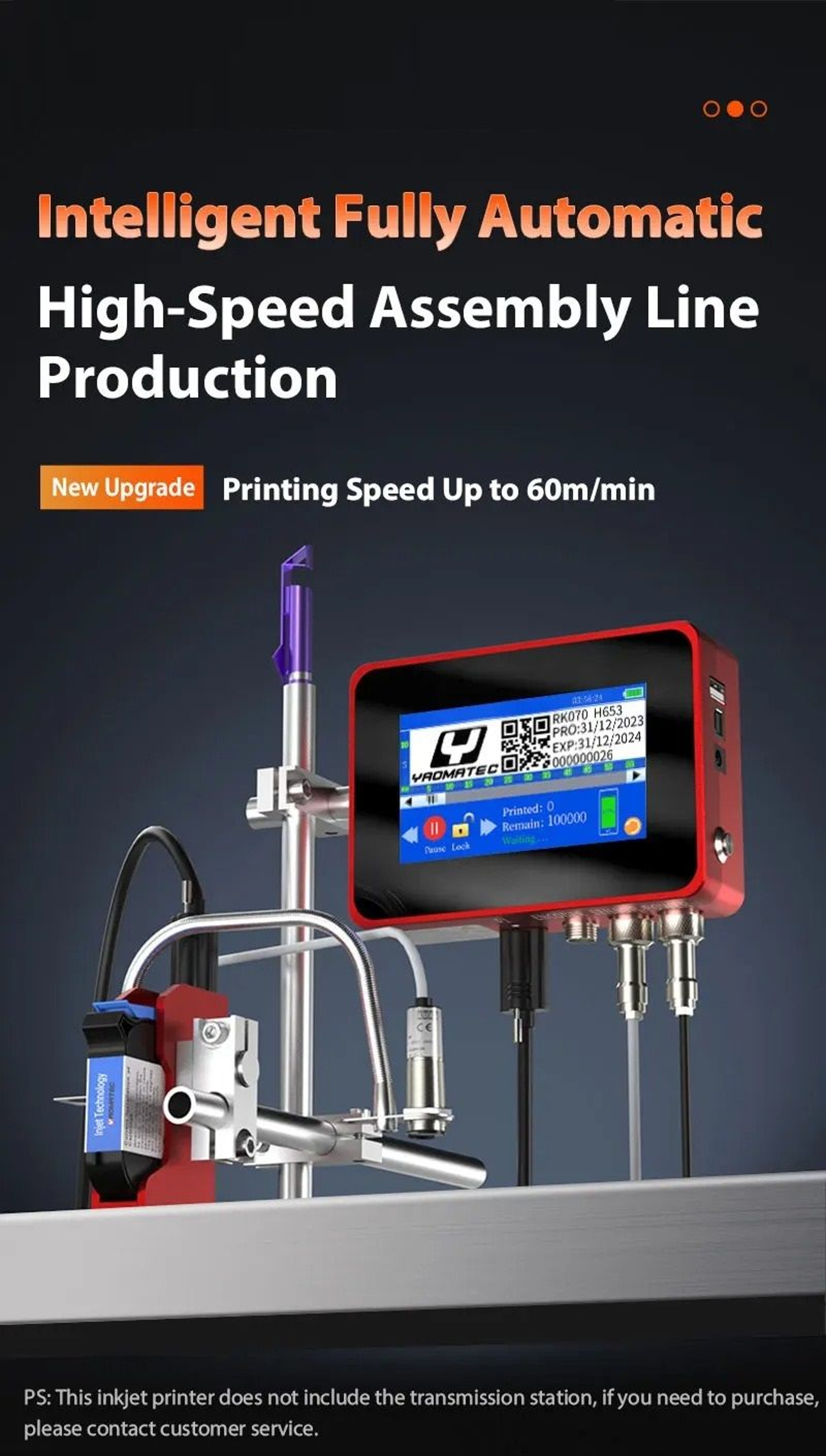 Online Inkjet Printer Thermal Inkjet TIJ Automatic Coding Machine For Industrial Conveyor Lines 3