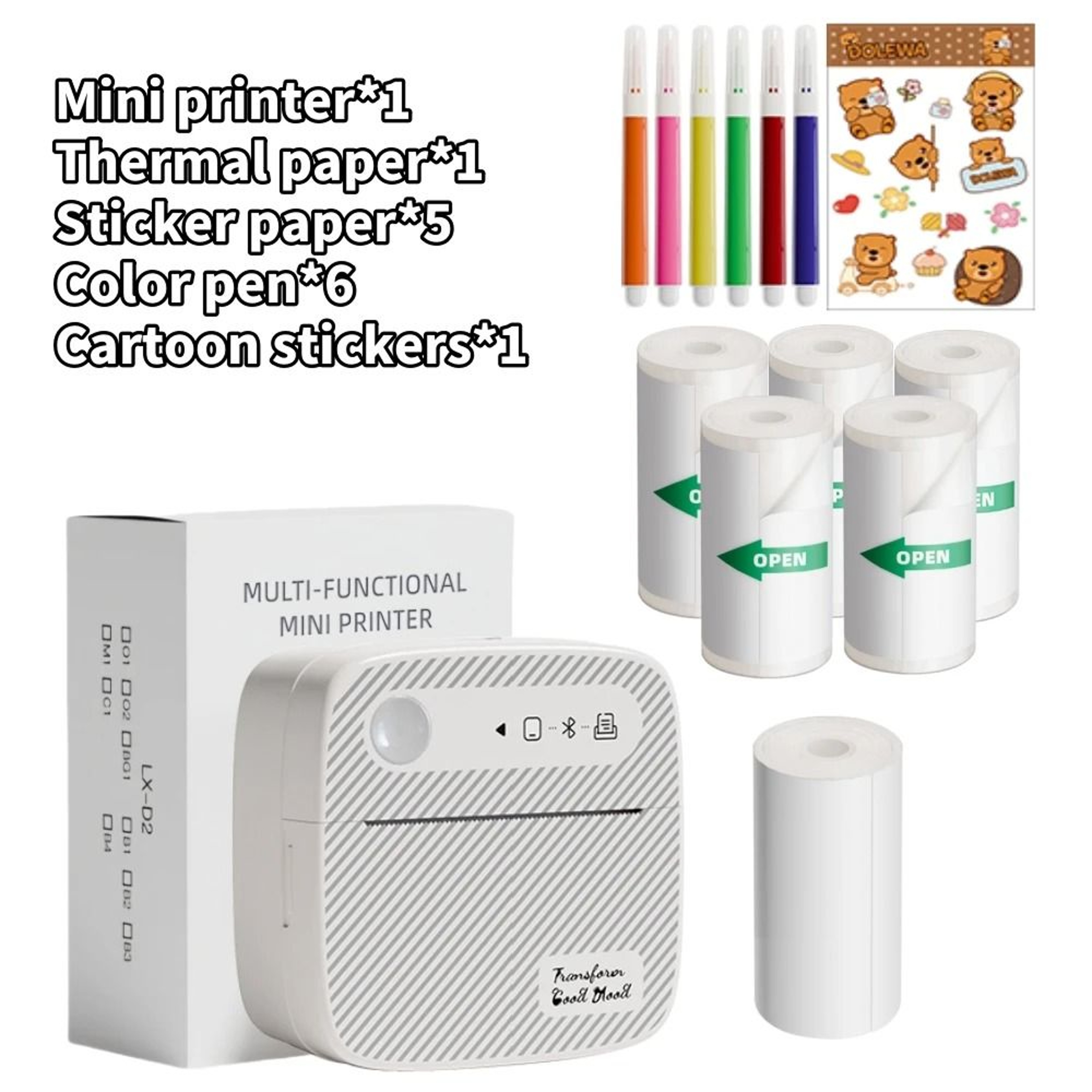 Desktop Mini Wireless Bluetooth Thermal Label Printer Portable Tag And Price Maker 10