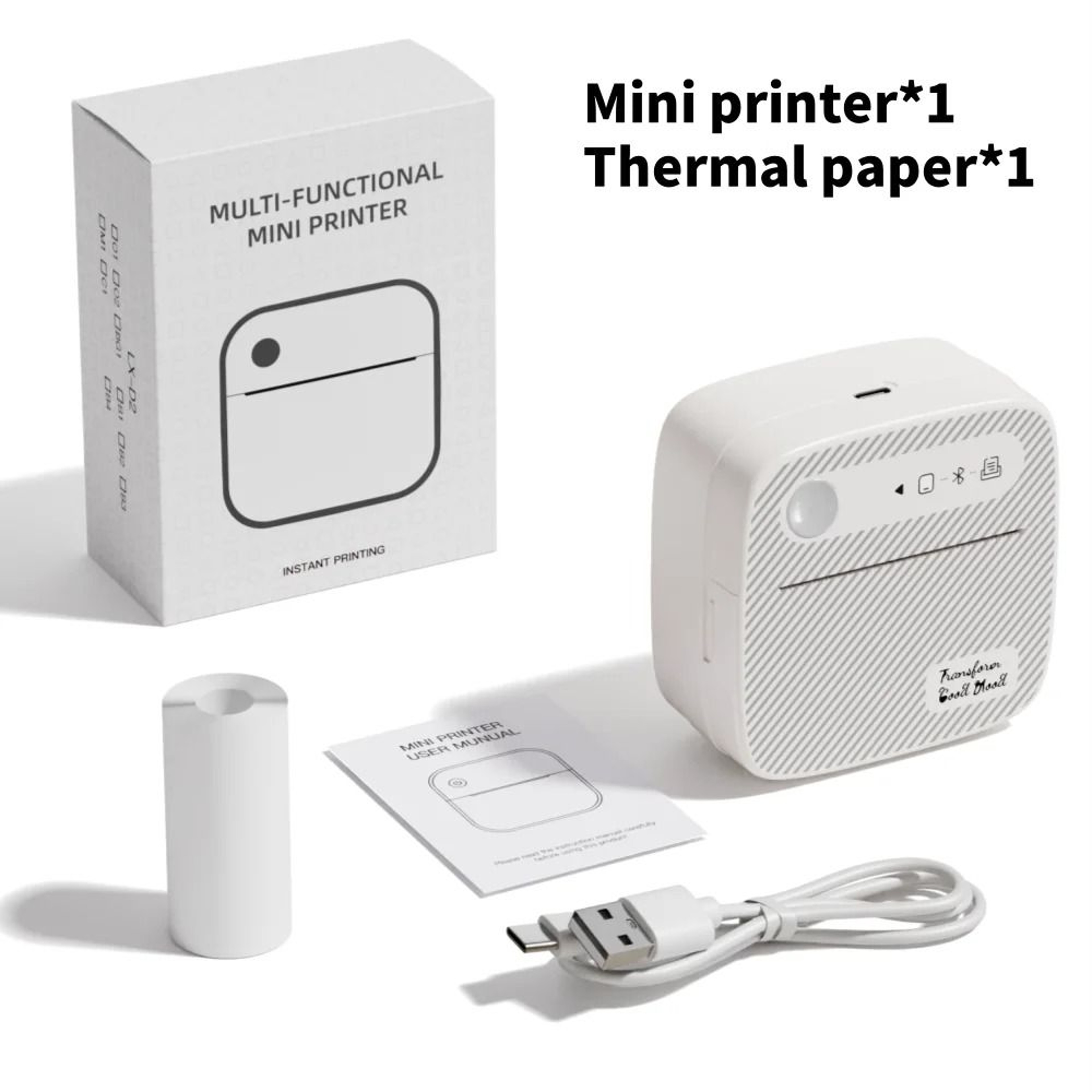 Desktop Mini Wireless Bluetooth Thermal Label Printer Portable Tag And Price Maker 6