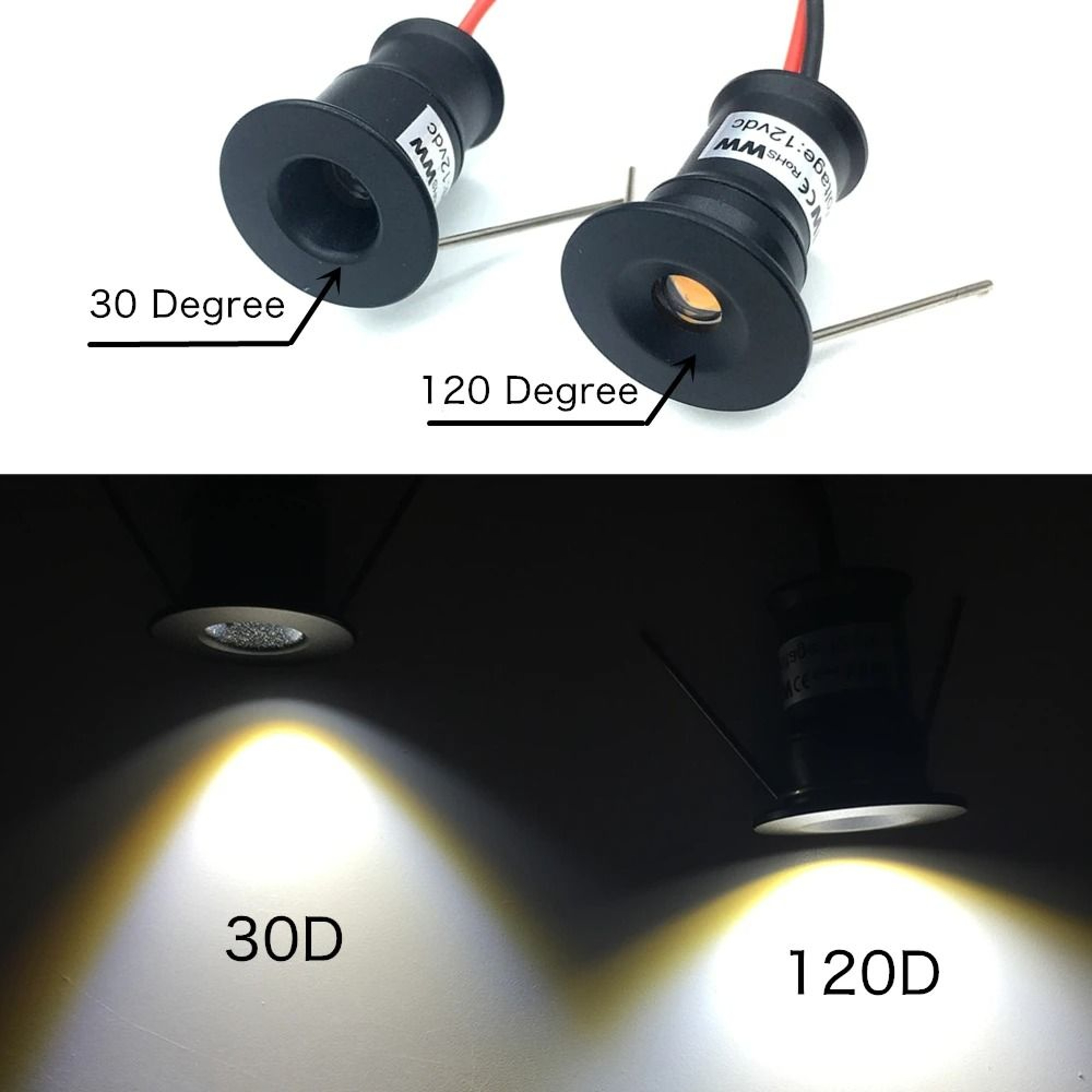12V Mini LED Spot Downlight Set 1W Dimmable Ceiling Lamp With Remote Controller 059 In Recessed Cab 3