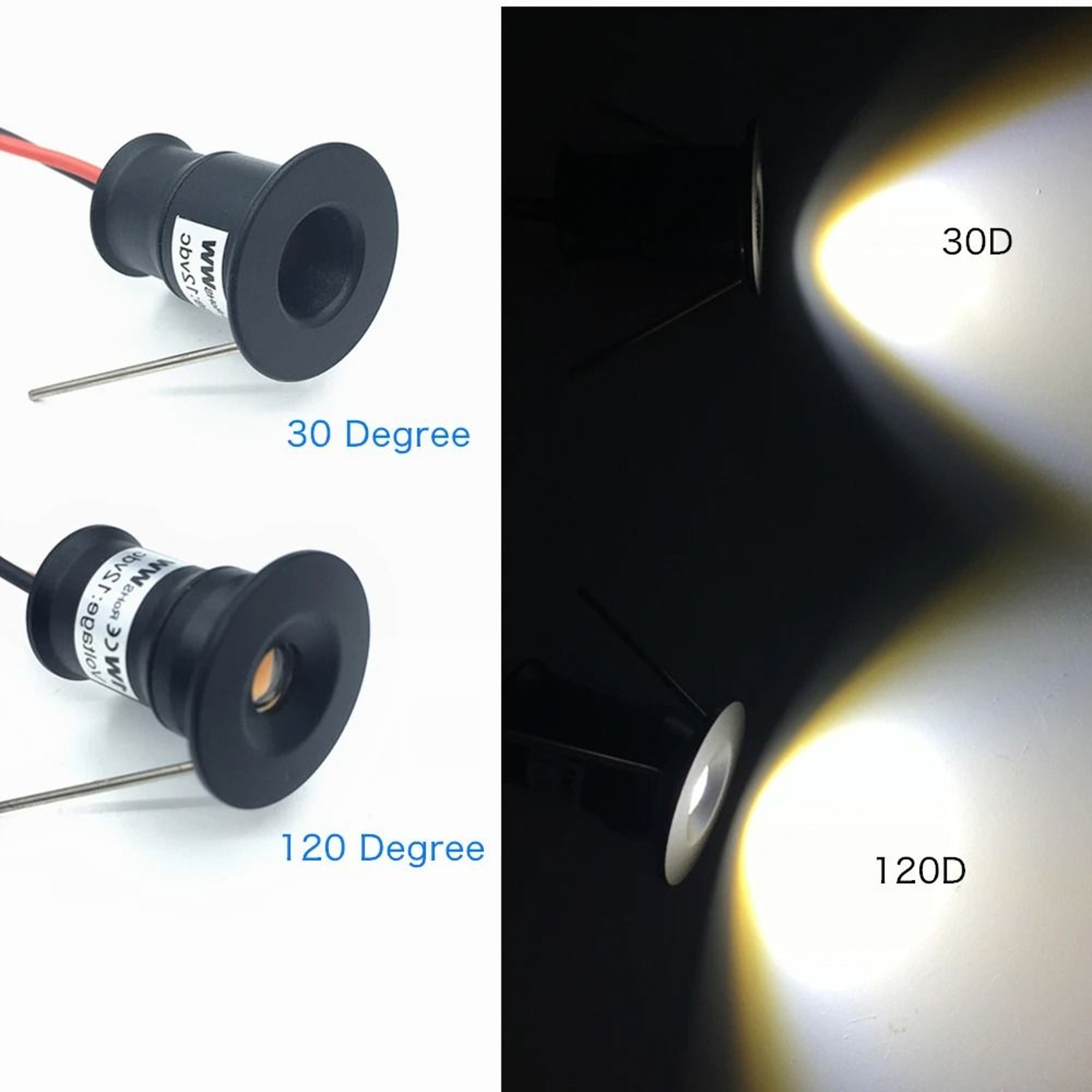 1W IP65 Small LED Downlight Ambient Spotlight 12V Mini Spot Ceiling Light 5