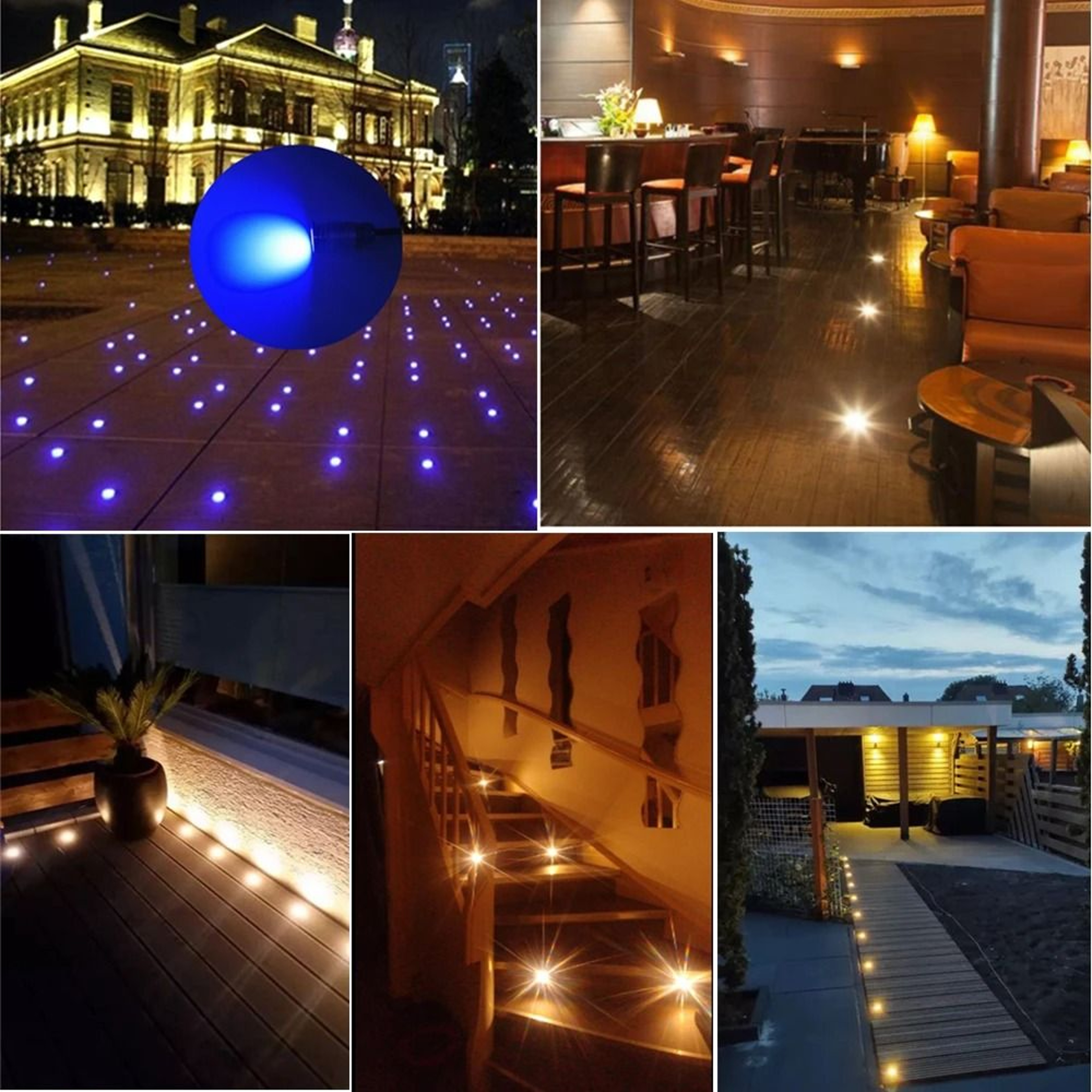 Waterproof IP67 1W Mini LED Underground Light 12V Outdoor Landscape Spot Lamp 0