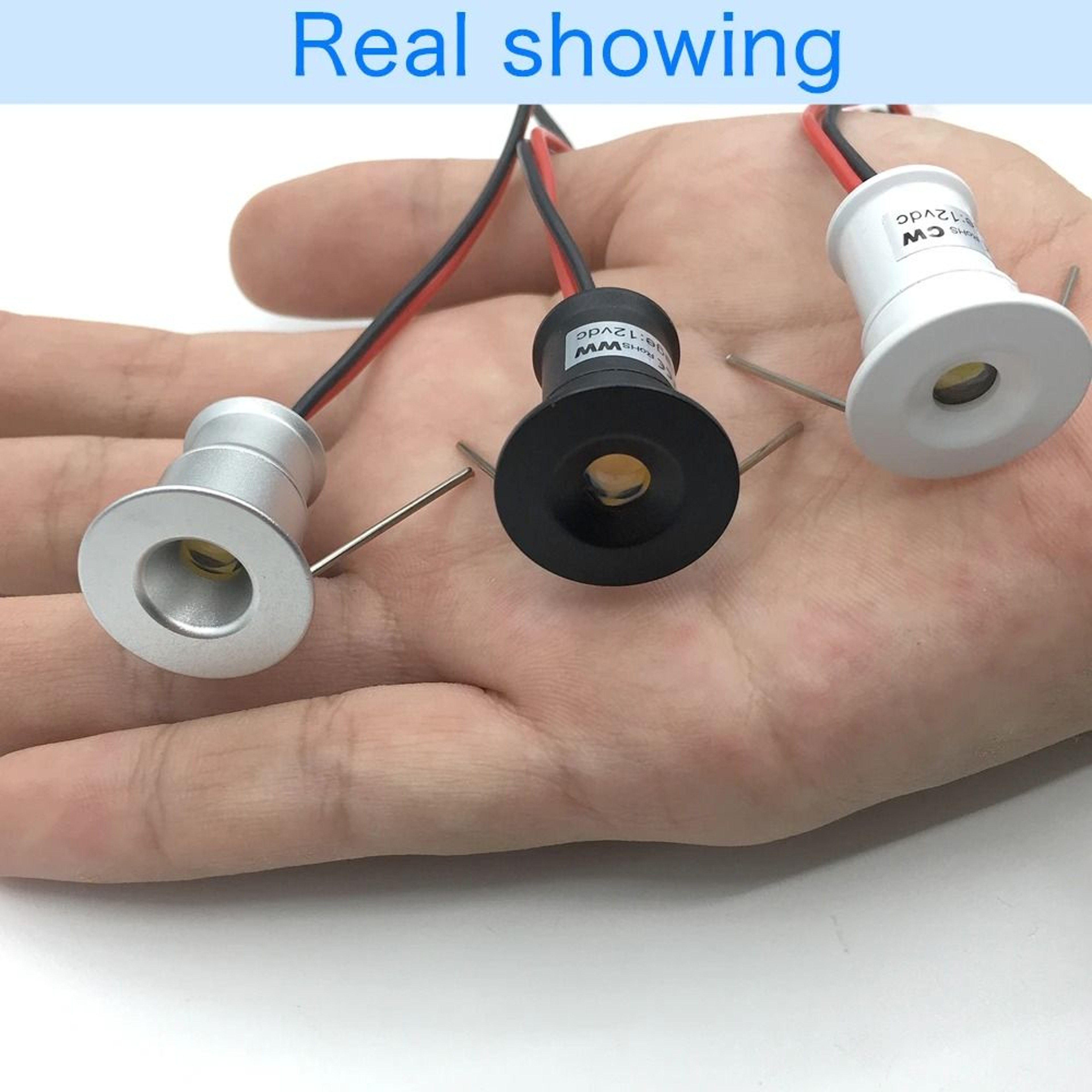 IP65 12V Mini LED Downlight 1W Dimmable Spotlight 059 In Aluminum Recessed Cabinet Lamp 2