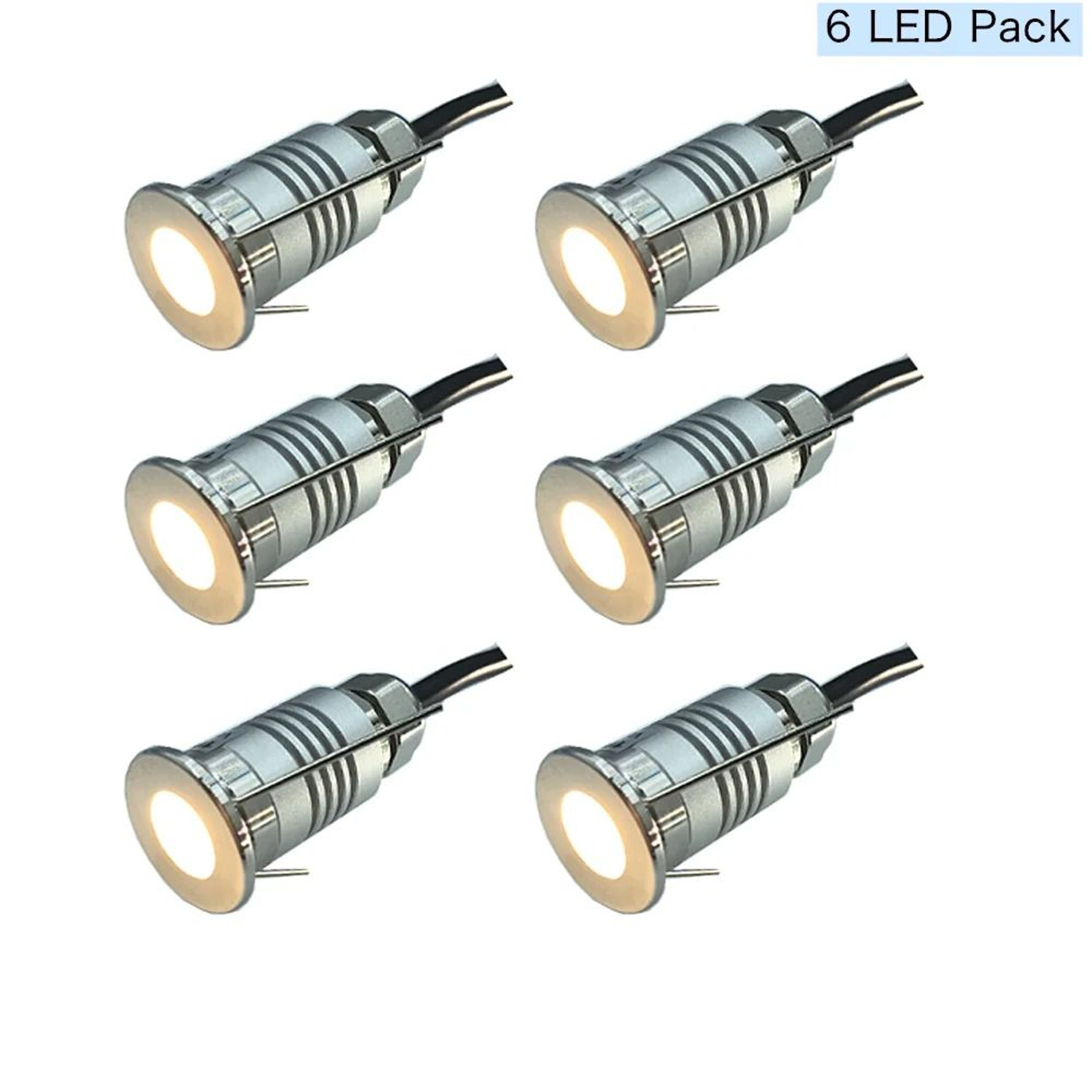 Waterproof IP67 1W Mini LED Deck Floor Light 12V Garden Underground Spot Lamp 5