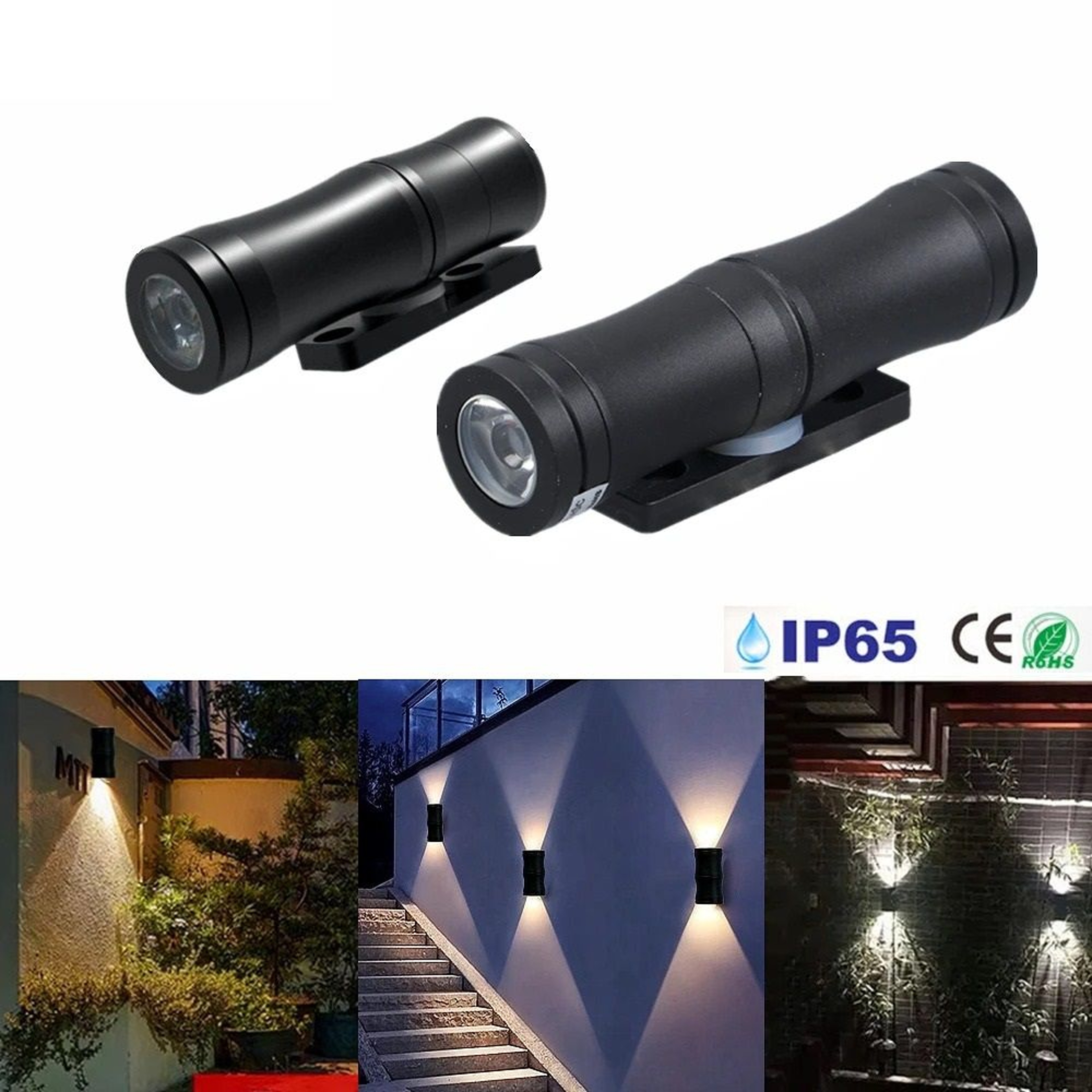 1W Mini LED Up And Down Wall Lamp 12V 24V Outdoor Waterproof Wall Sconce 0