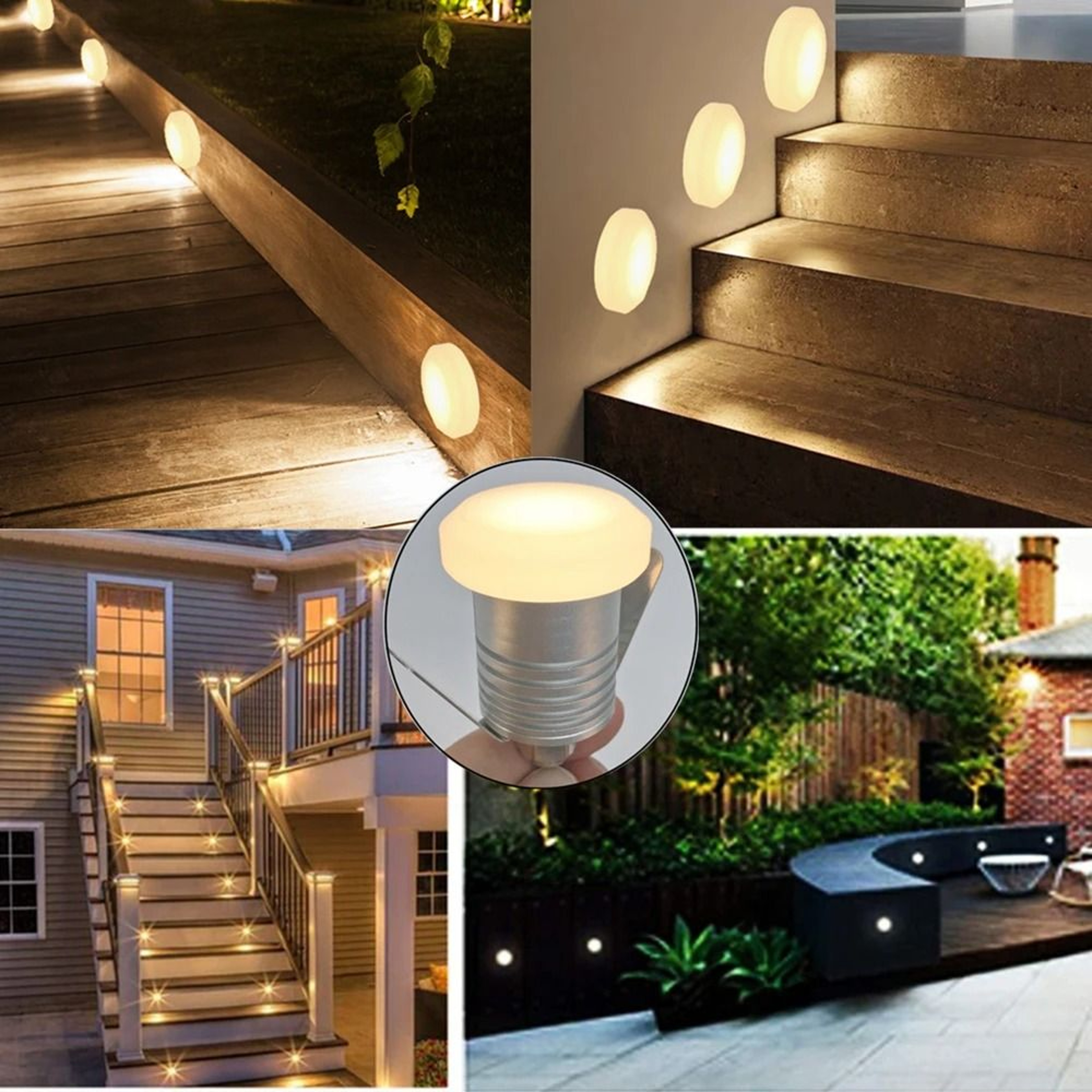 IP67 1W LED Underground Light Ground Garden Path Stair Floor Lamp Outdoor In Ground Landscape Spot  0