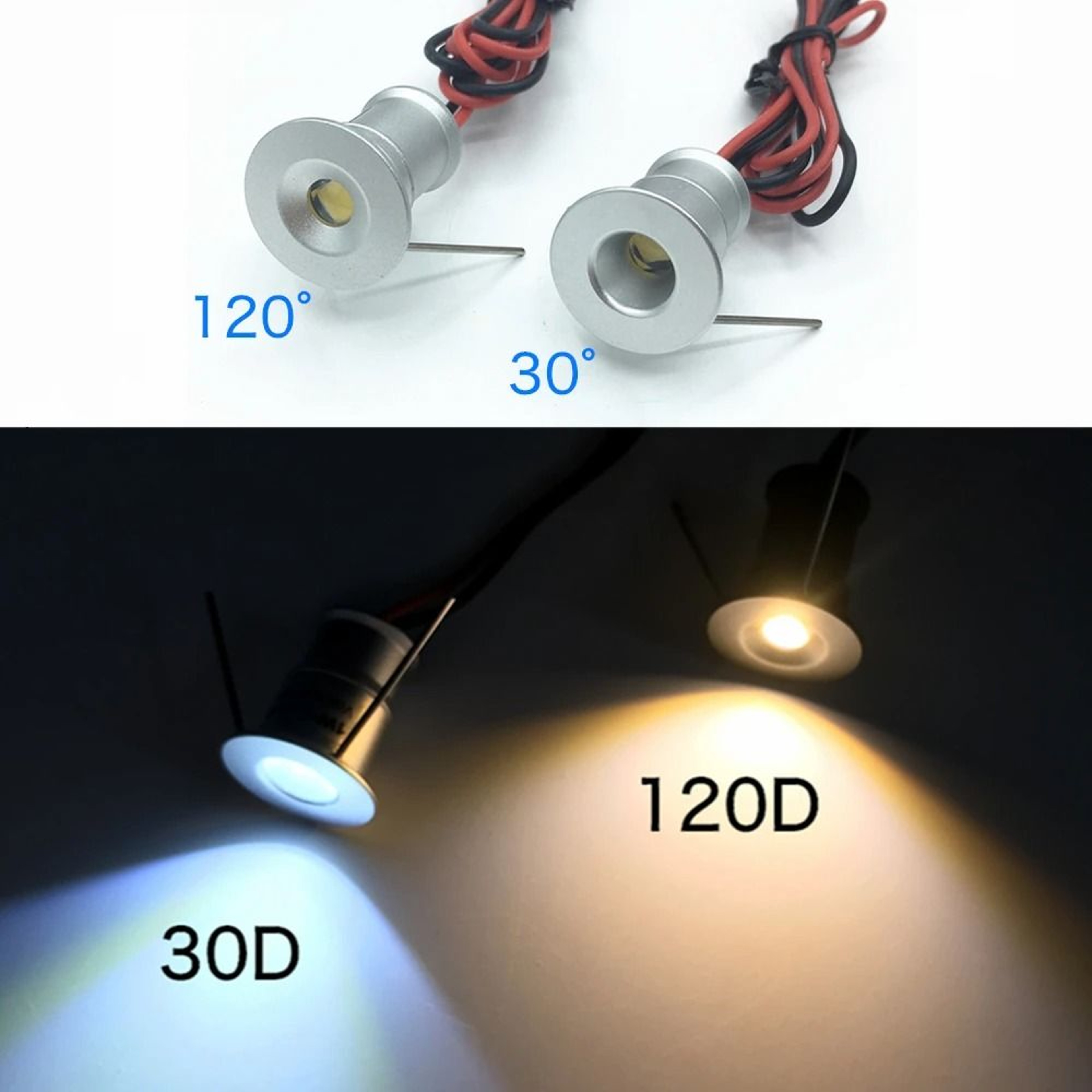 IP65 Mini LED Downlight 24V 1W Silver Black White 059 In Recessed Jewelry Cabinet Ceiling Spotlight 4