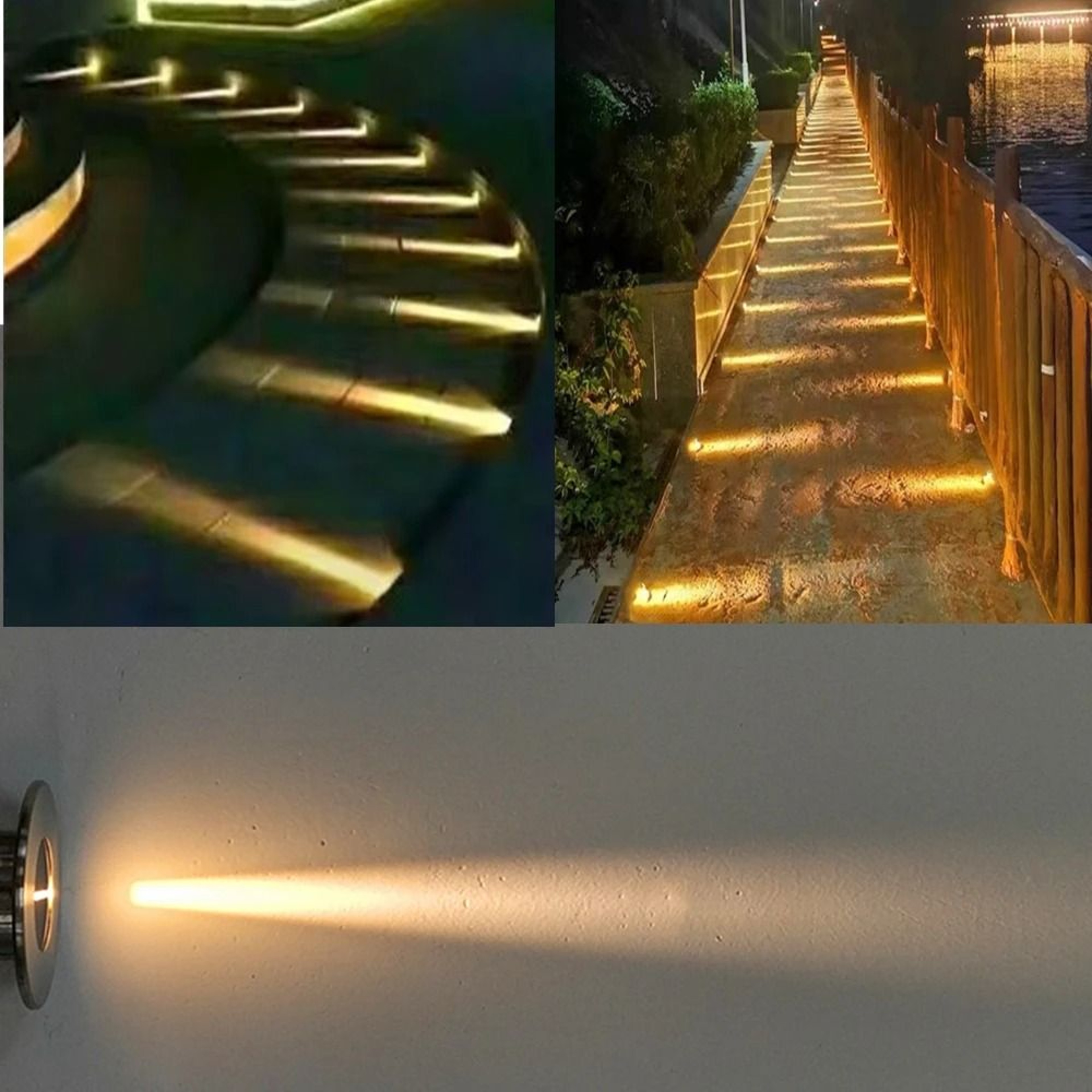 Outdoor 1W LED Underground Spotlight IP67 Waterproof Floor Spot Lamp 12V Landscape Garden Light 0