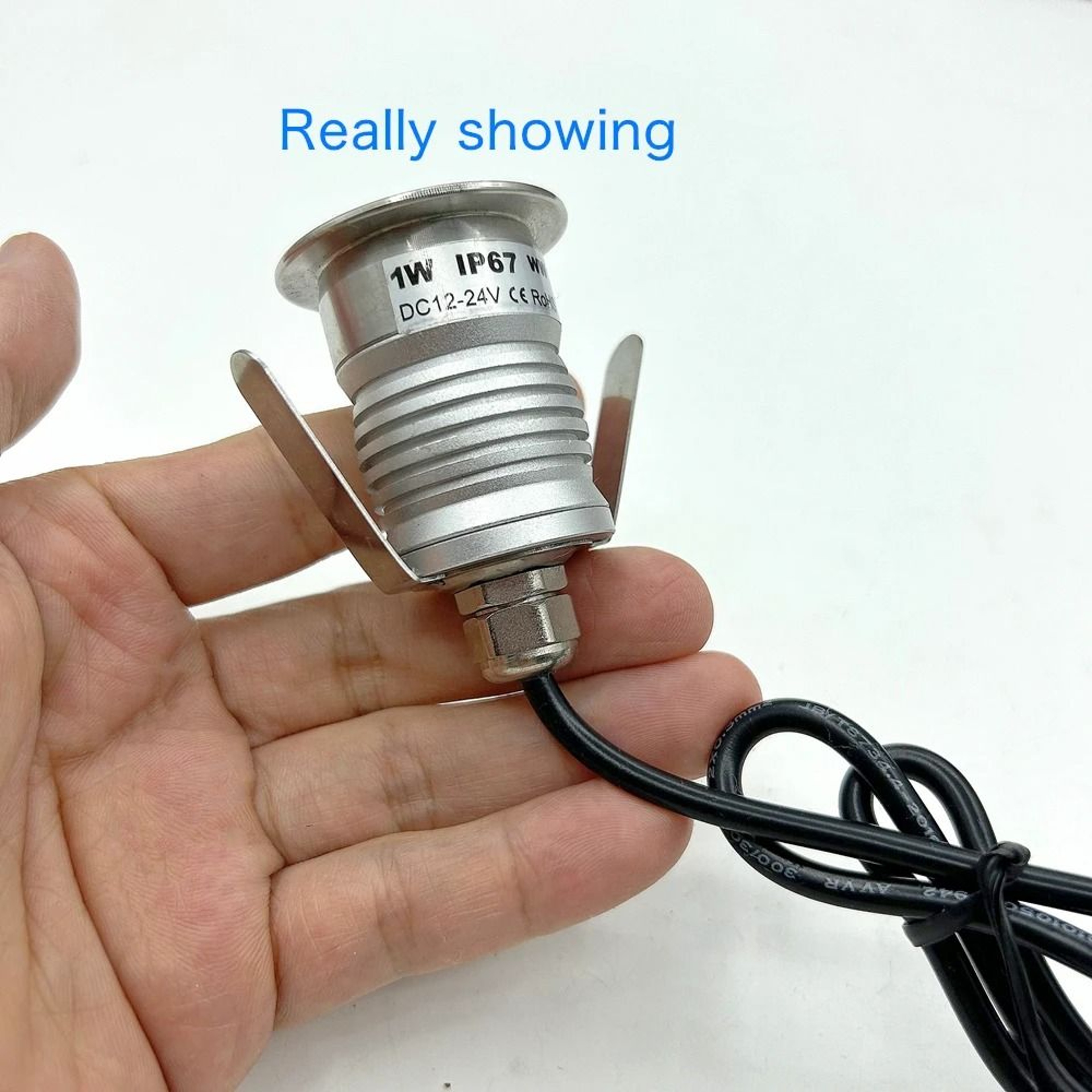 Mini IP67 Waterproof Spotlight LED 1W Underground Light Outdoor Ground Yard Spot 12V 24V 4