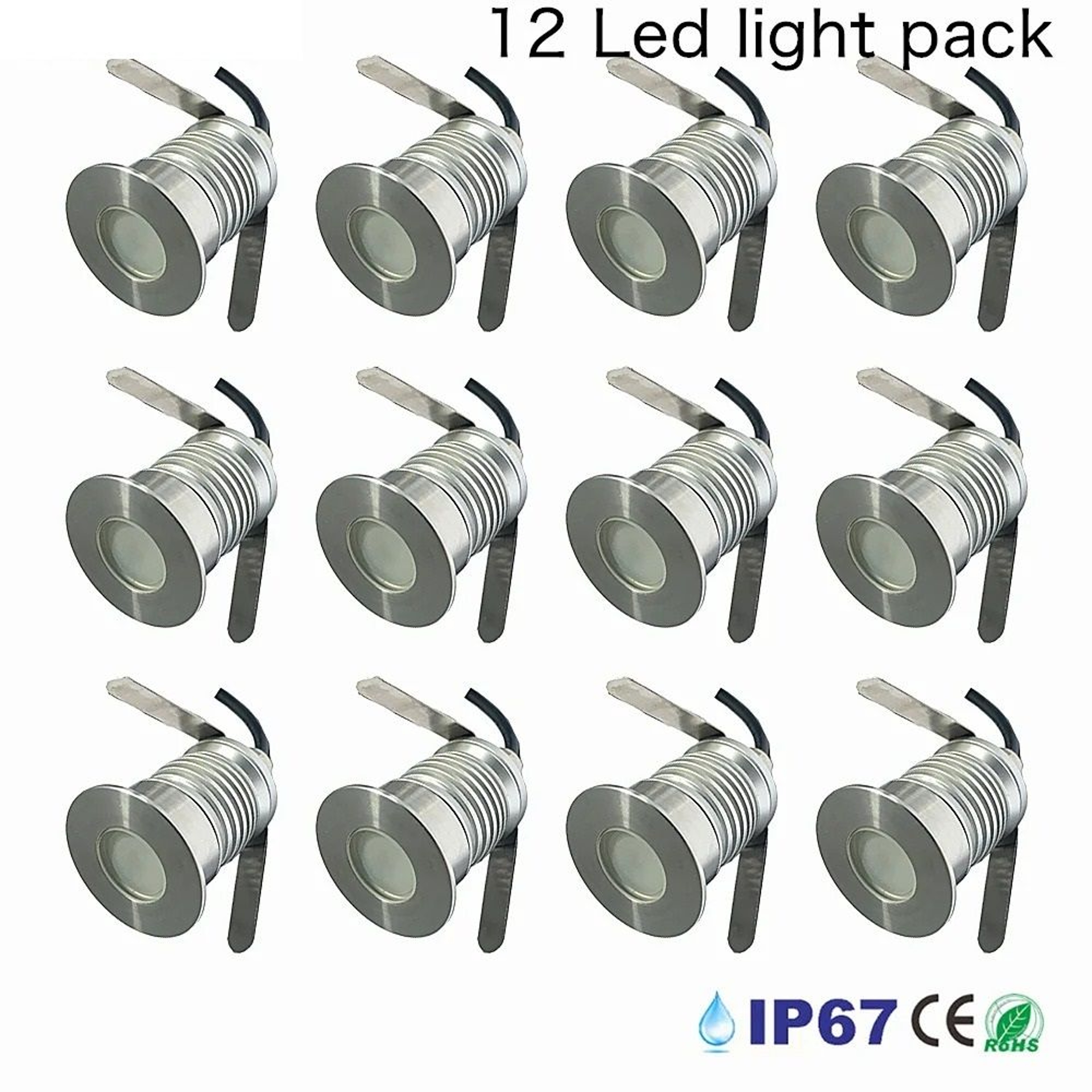 IP67 Waterproof 1W 3W LED Underground Light Recessed Ground Garden Path Outdoor Landscape Spot 12V  7