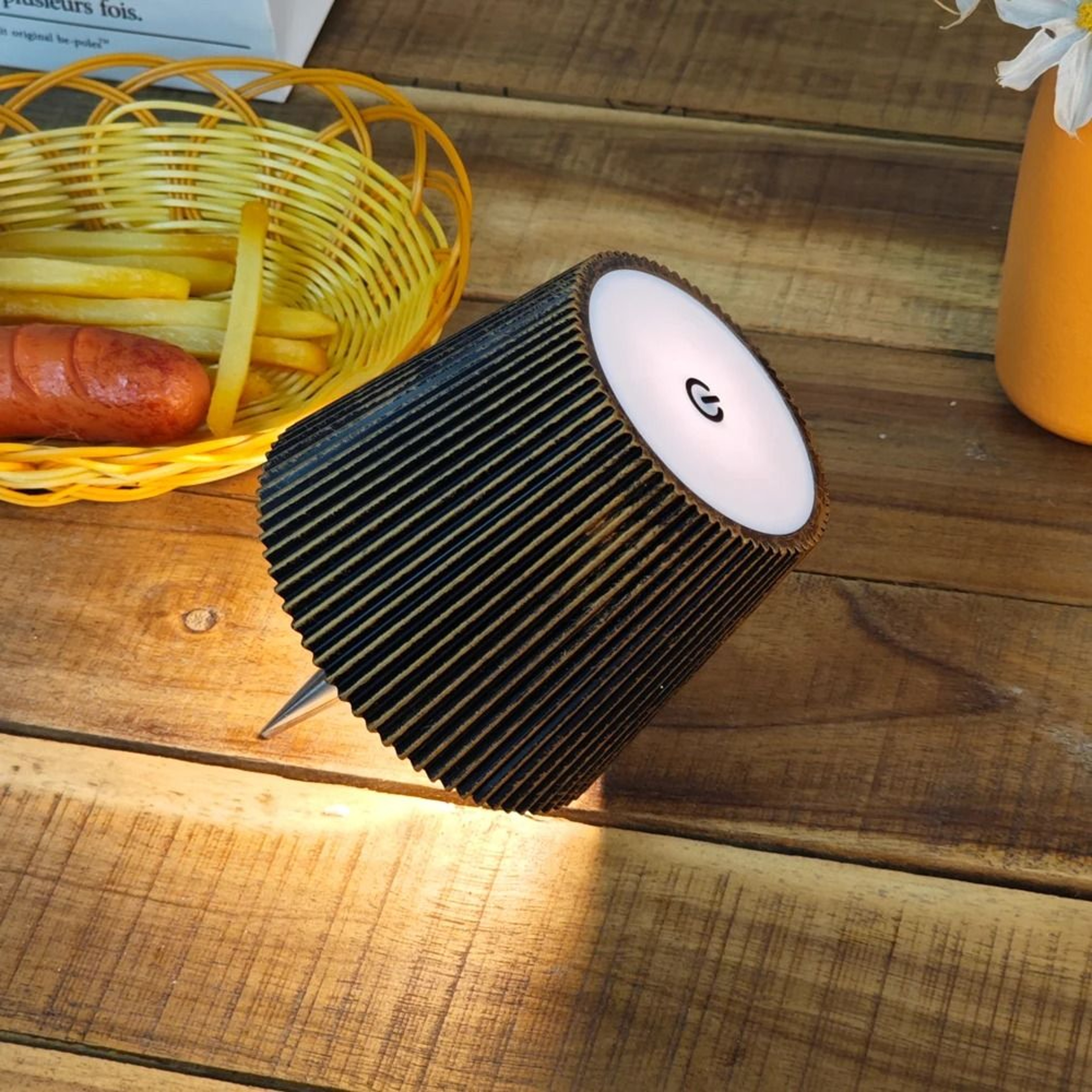 Wireless Wine Bottle Lamp Head Portable Touch LED Light 3 Color Modes Dimmable USB Rechargeable 4