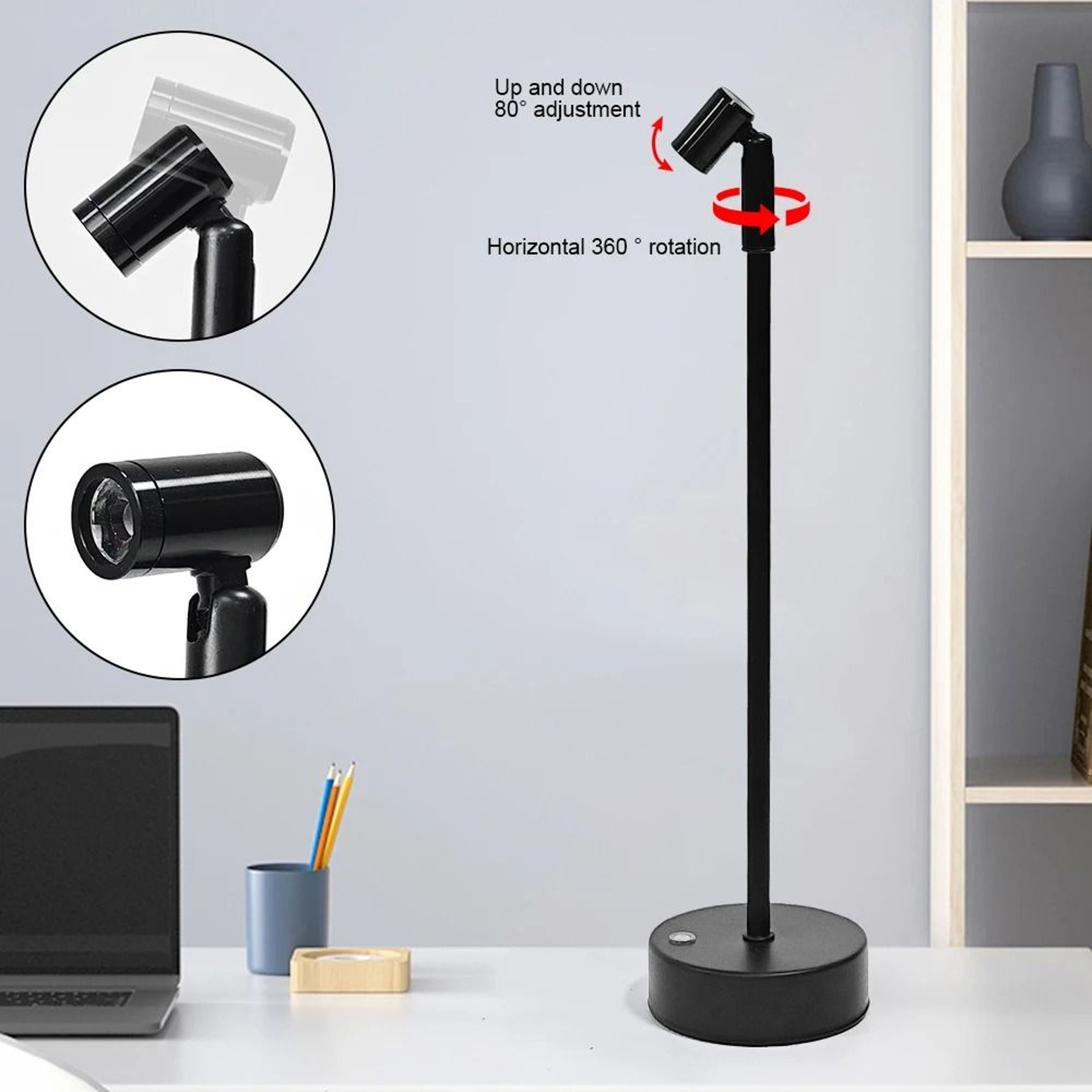 LED Charging Atmosphere Light Touch Dimming Minimalist Desk Lamp Vintage Hotel Bedroom Bedside Ligh 3