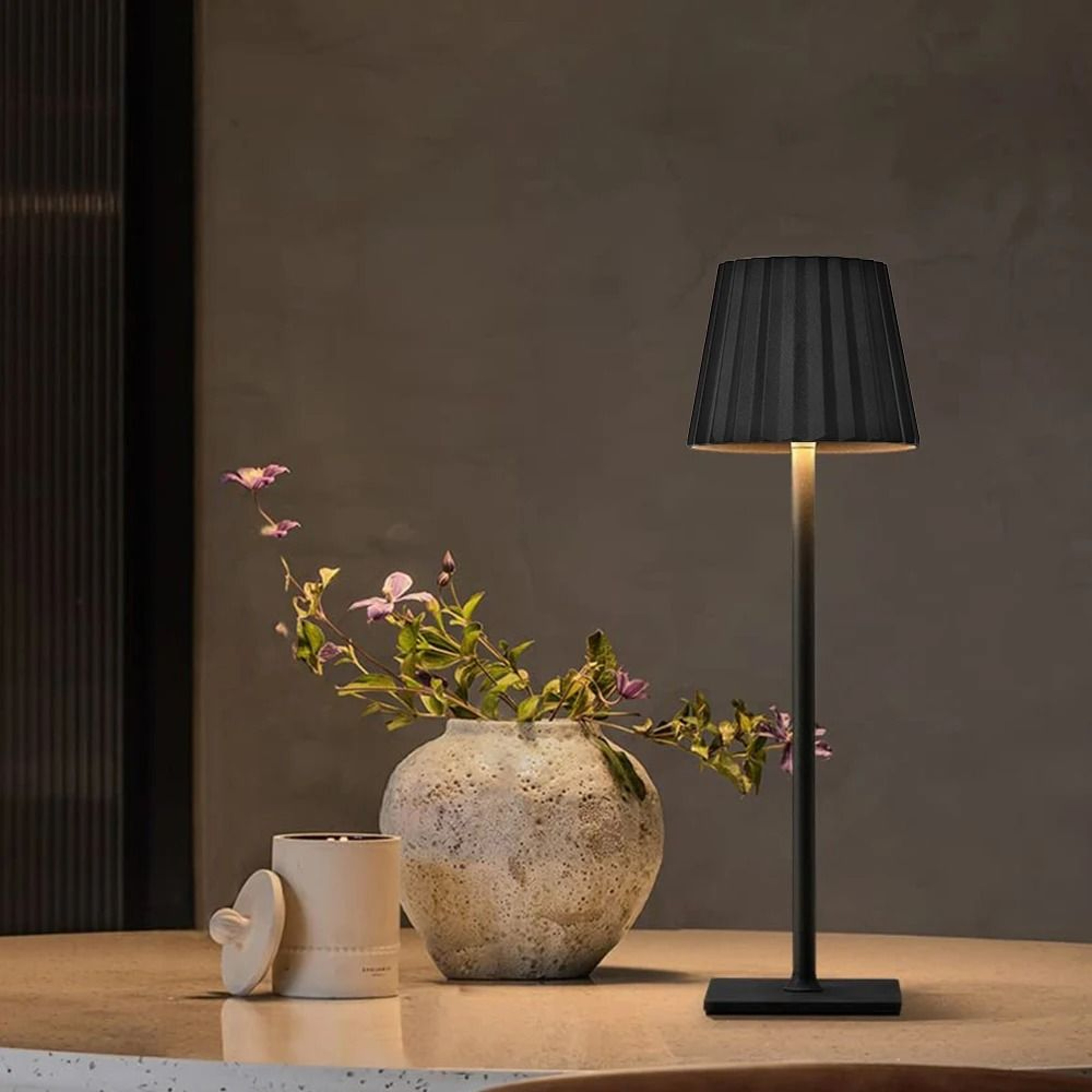Cordless LED Desk Lamp Touch Control Table Lamp USB Rechargeable 3 Color Stepless Dimming Light 0