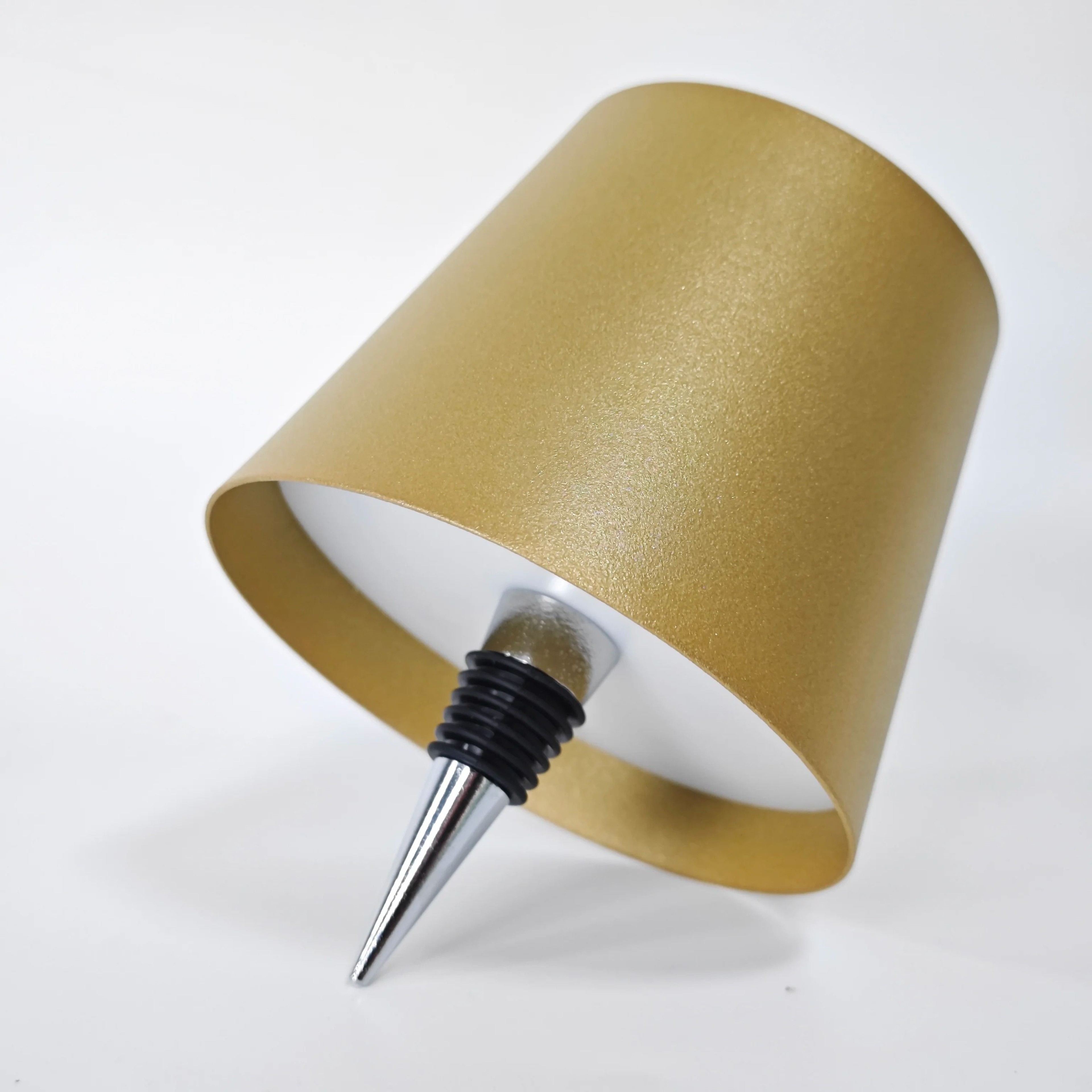 LED Wine Bottle Table Lamp Wireless 3 Color Infinitely Dimmable USB Rechargeable Top Touch Control 4