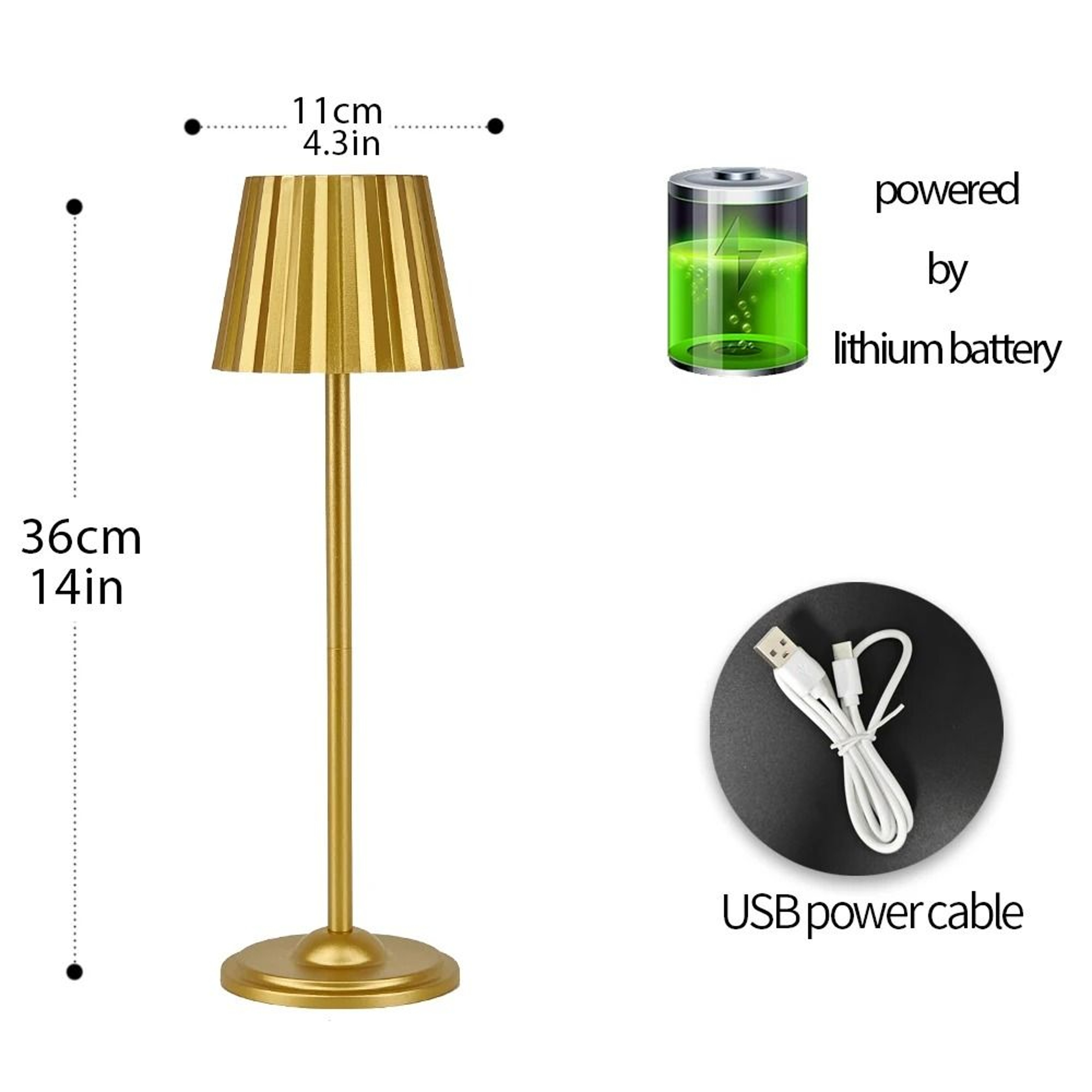 LED Touch Sensor Table Lamp 3 Color Desktop Night Light Creative Ambient Lamp Bar Outdoor Decor 4