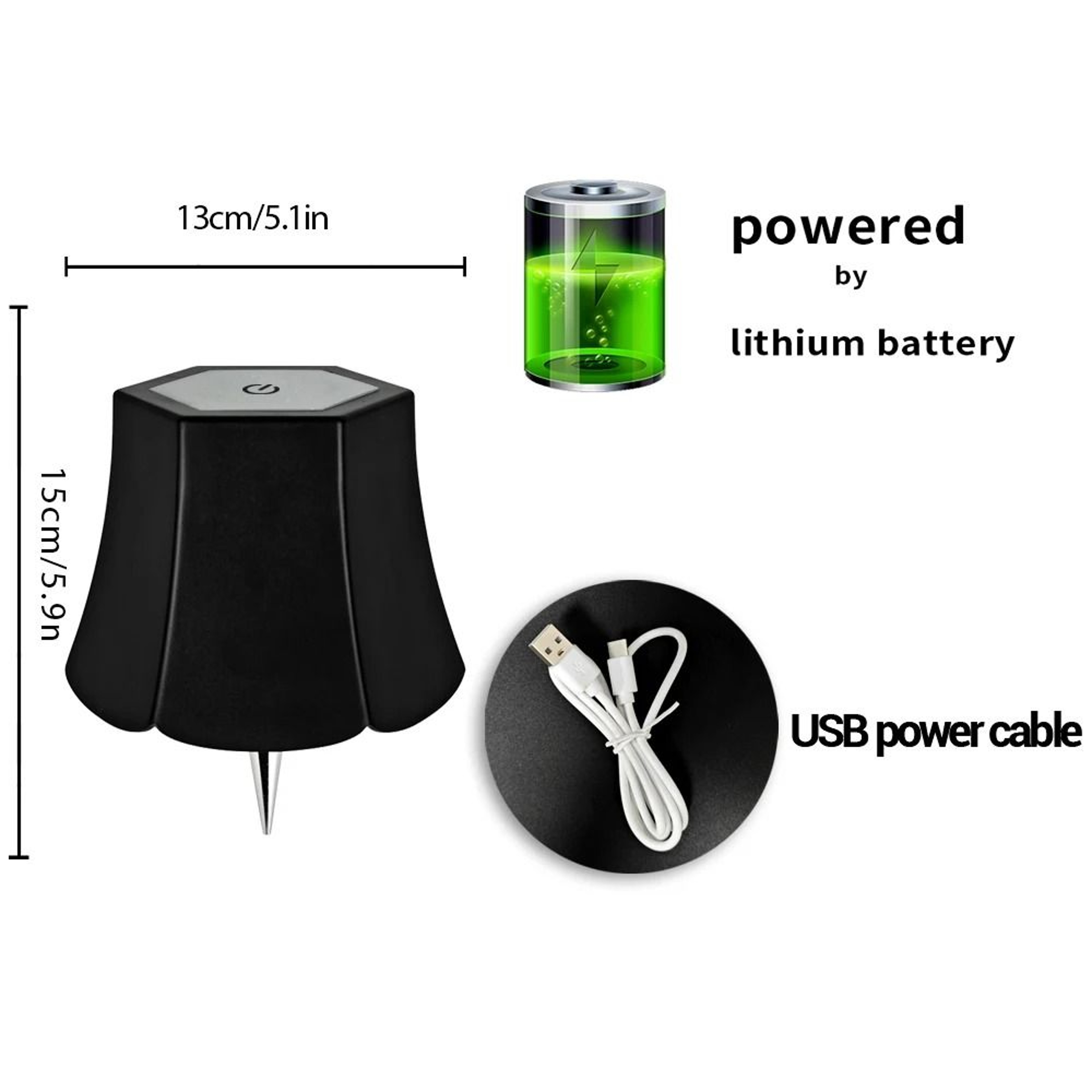 Bottle Lamp Touch Control Warm Ambient Night Lamp USBC Portable Decorative Light Bedroom Bar 5