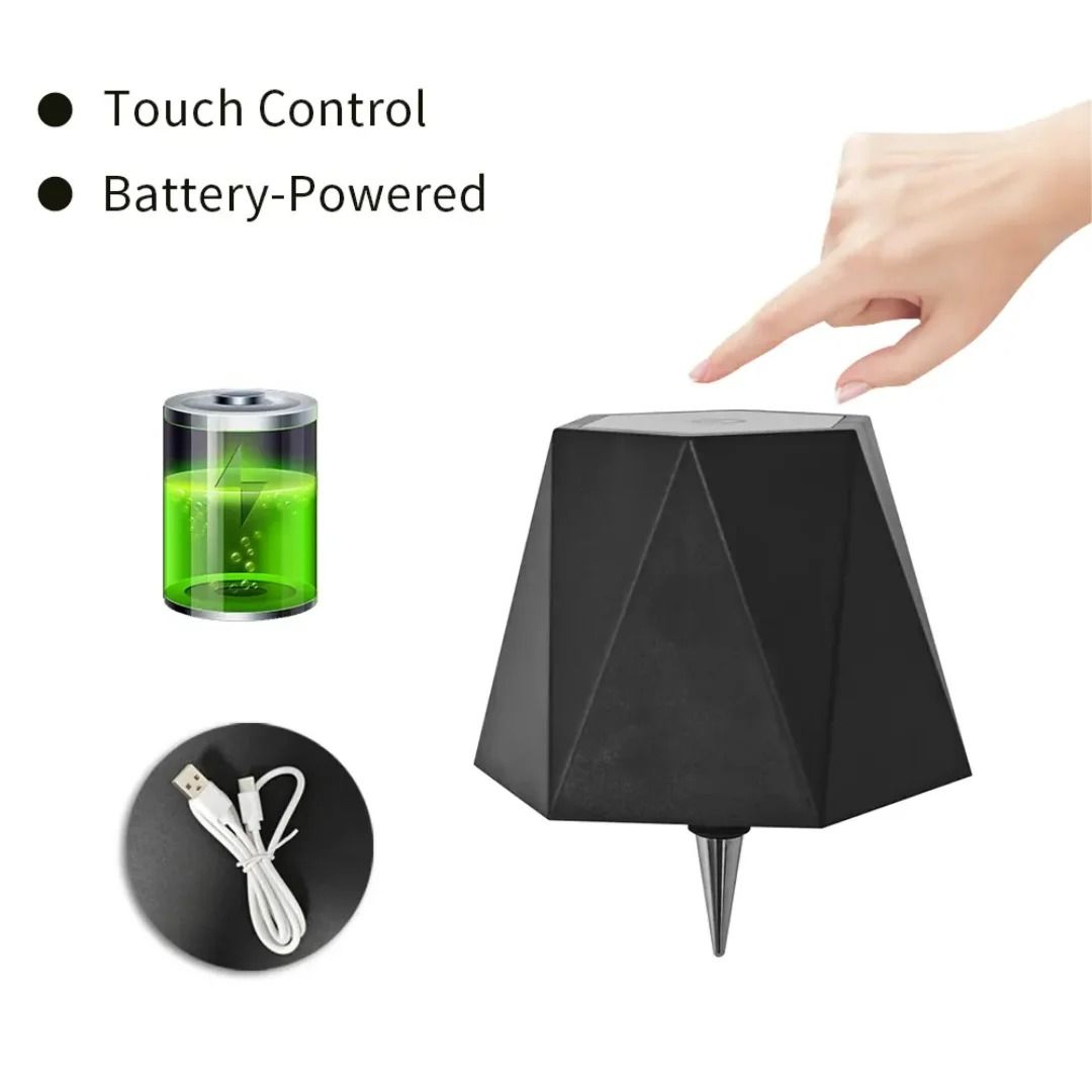 Outdoor Touch Control LED Desk Lamp Wine Bottle Light USB Charging Cordless Dining Table Lamp 4