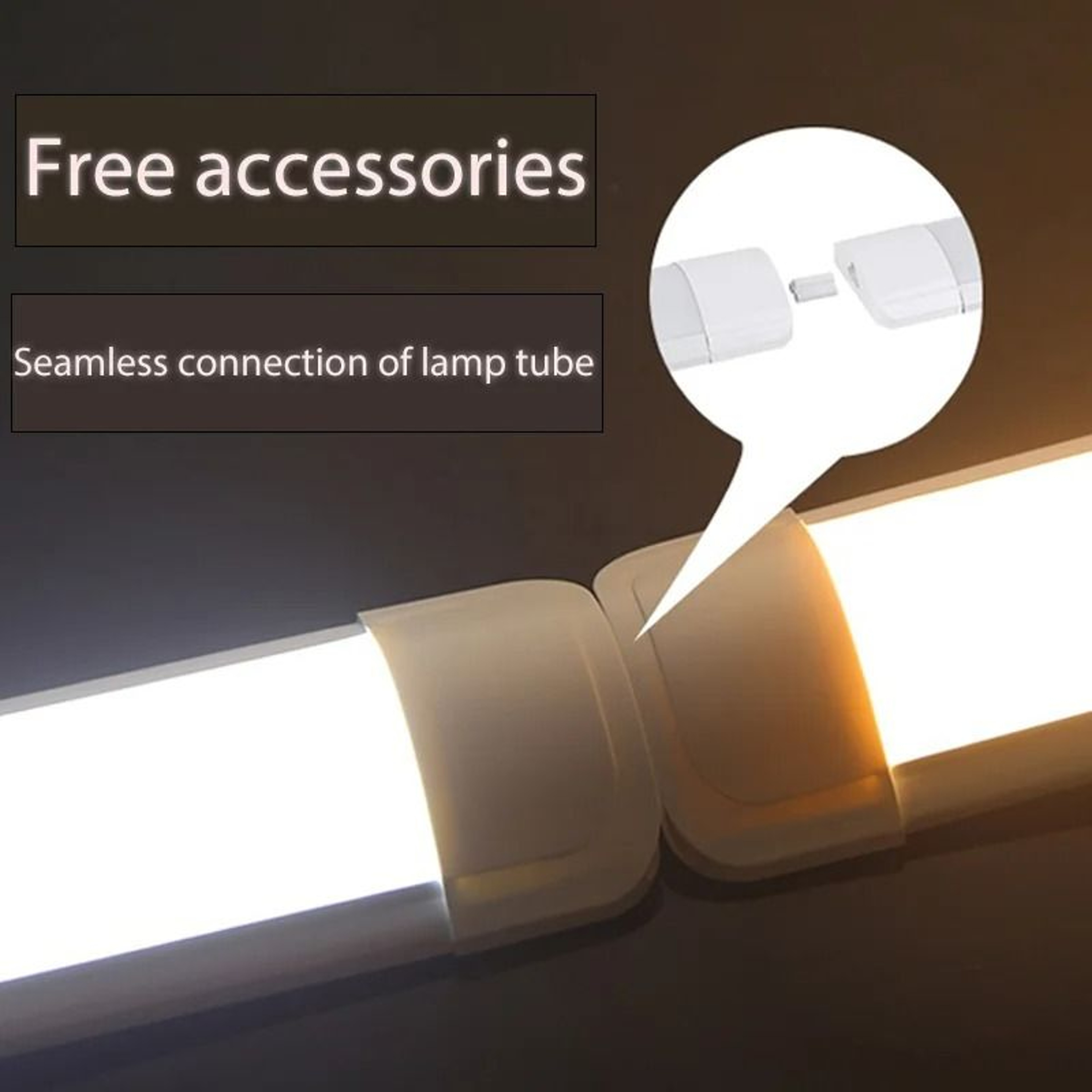 LED Tube Light With Switch Wire 110V 220V 10W 20W Lighting Strip Lamp 30cm 50cm Kitchen Cabinet 2