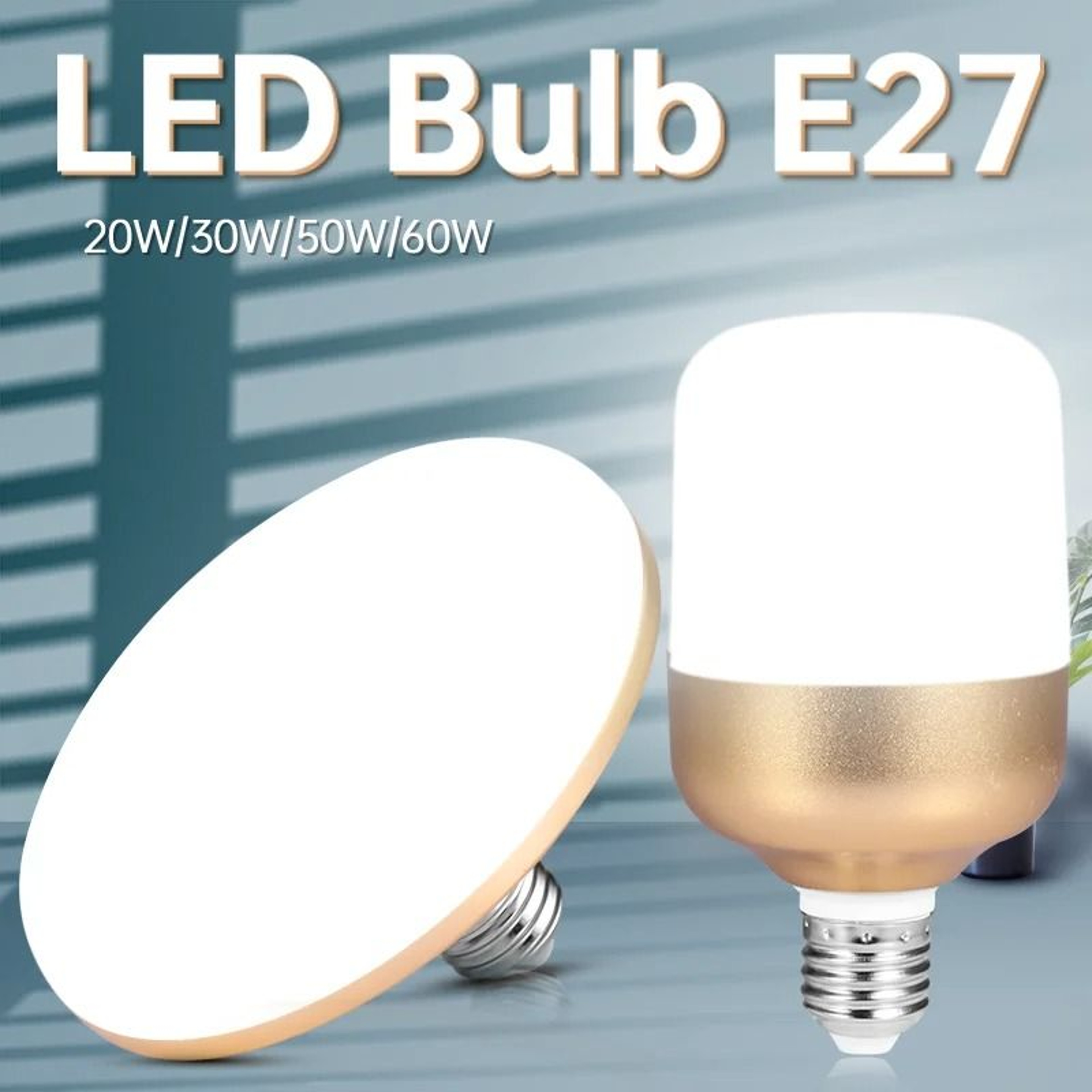 Energy Saving E27 LED Light Bulb Lamp 220V UFO Lights Cold White Indoor Garage Living Room 0