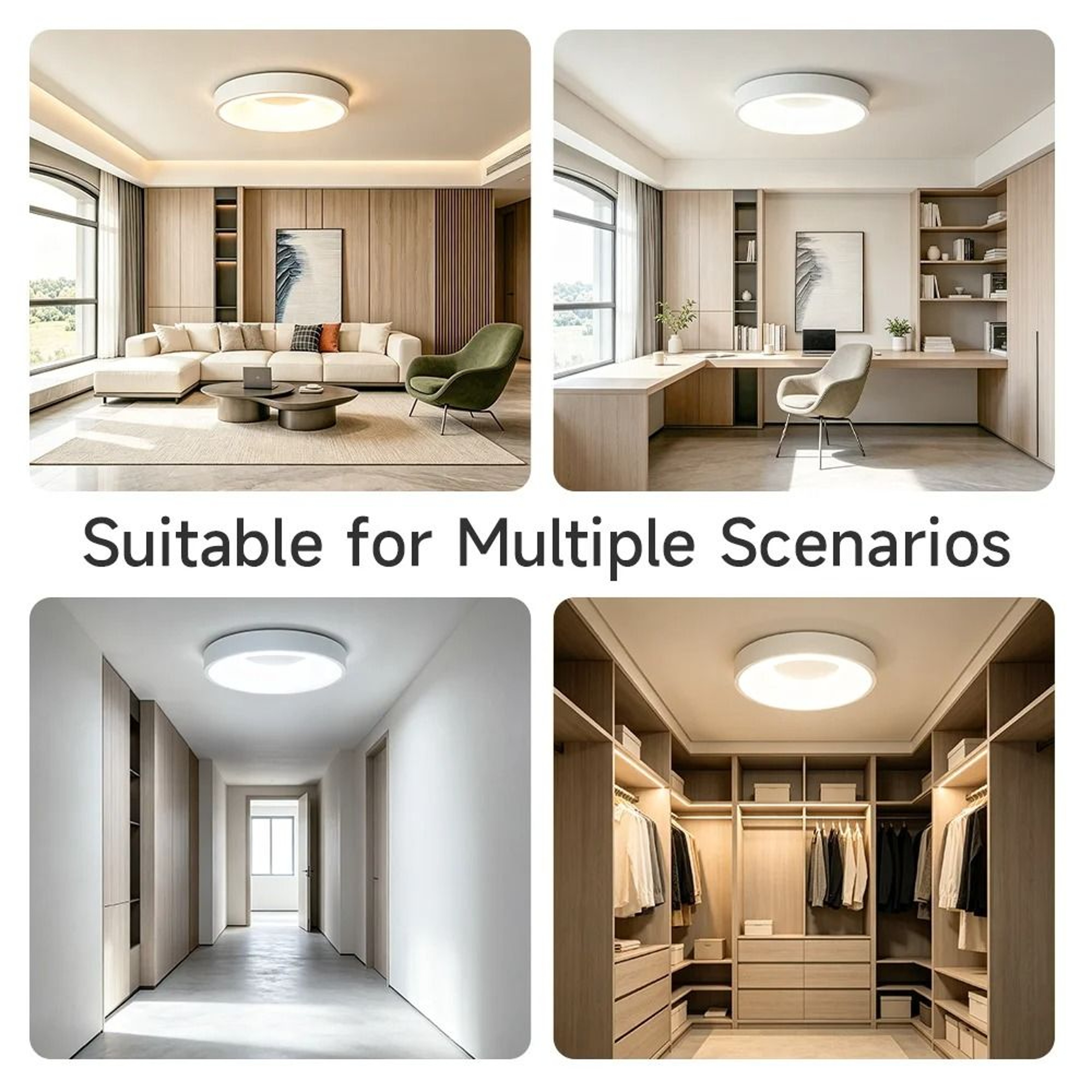 3 Color LED Ceiling Light Remote Dimmable Modern Lamp Living Room Bedroom 4
