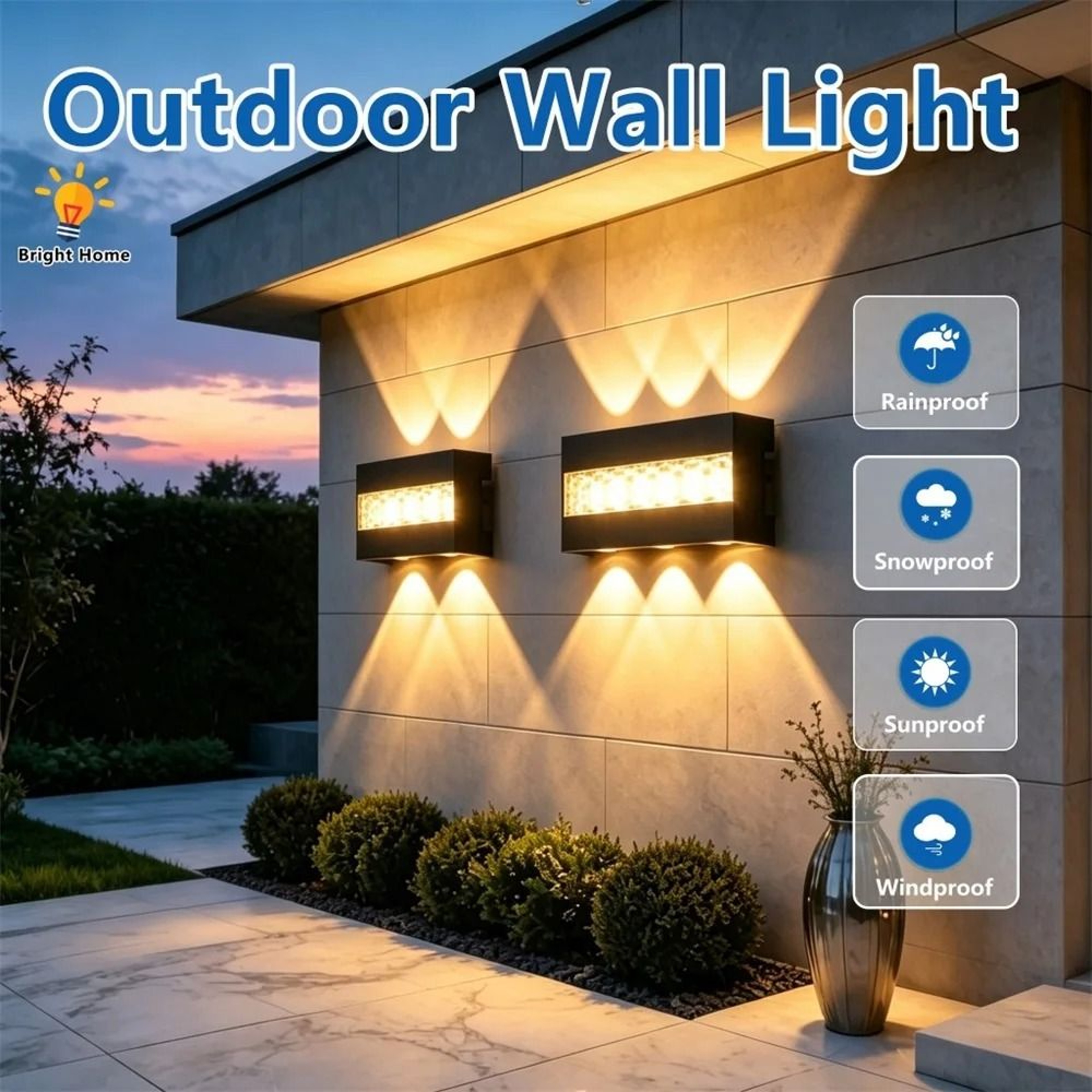 Modern LED Up And Down Wall Lamp AC110264V Indoor Sconce Decor Bedroom Corridor Porch 0