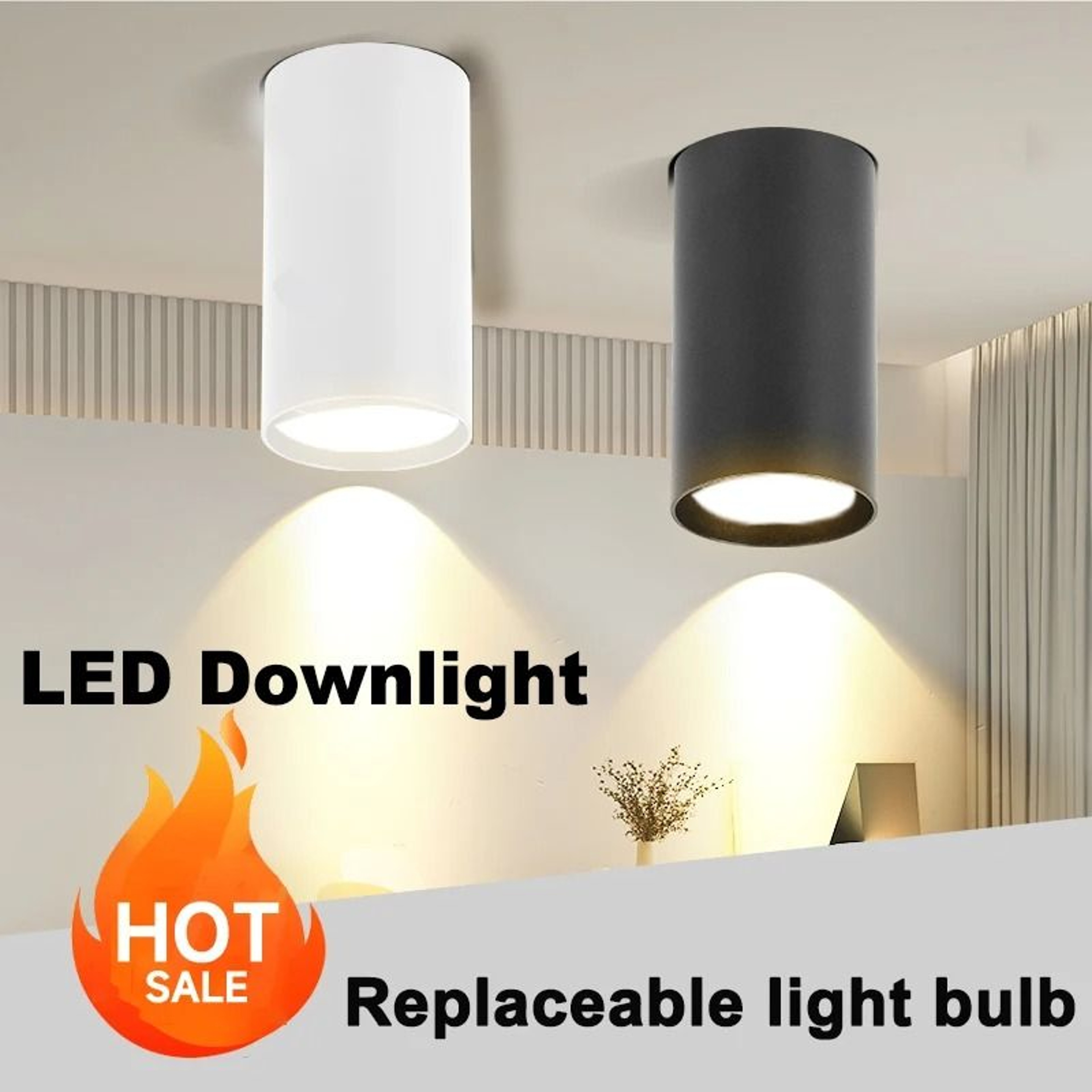 Replaceable Bulb Downlight Kitchen Spotlight Ceiling Lamp Indoor Recessed Accent Light 0