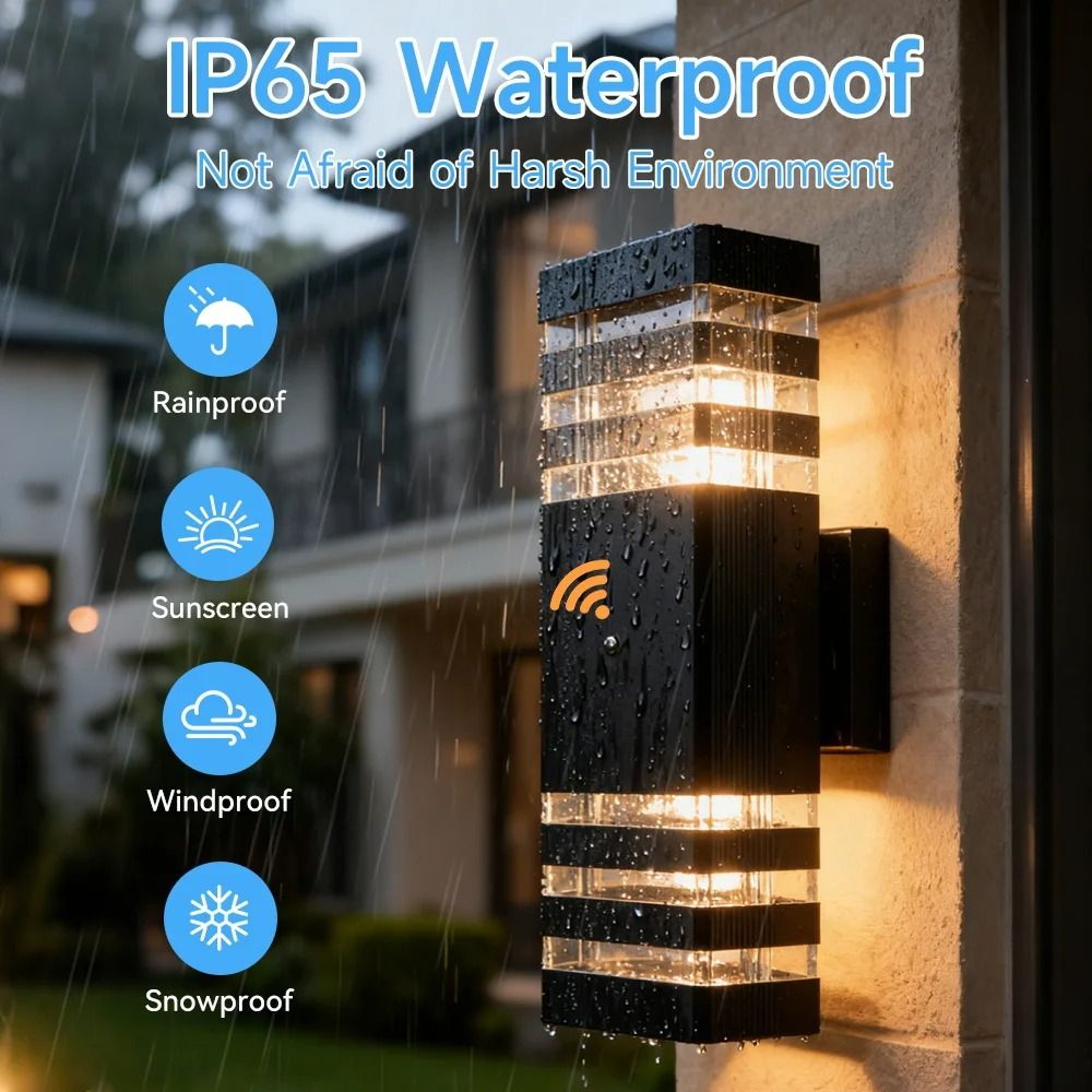 Smart Outdoor Wall Light Waterproof LED Motion Sensor Porch Lamp Exterior Sconce 5