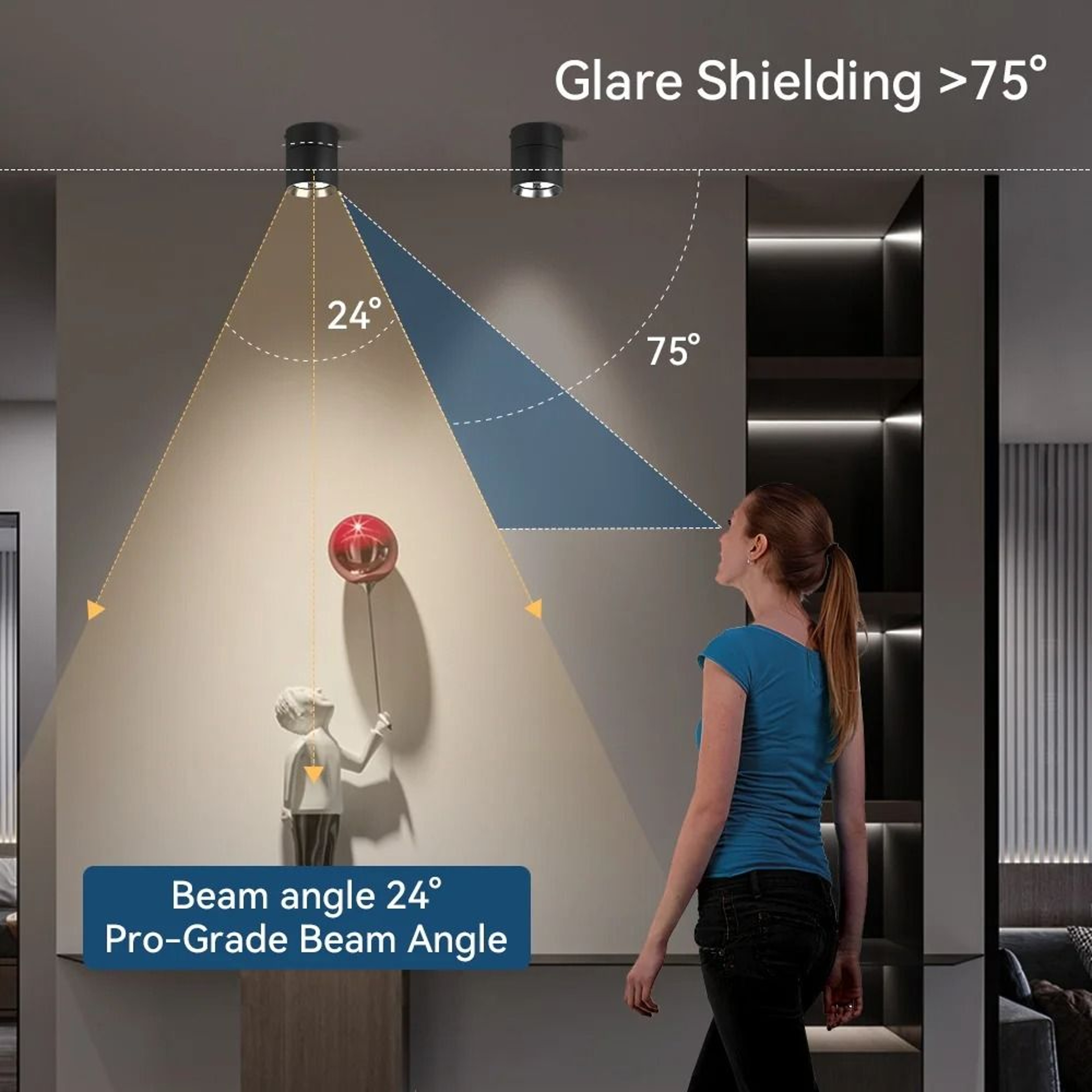 Modern LED Ceiling Spotlight 220V Surface Mount Downlight Bedroom Living Room Fixture 3