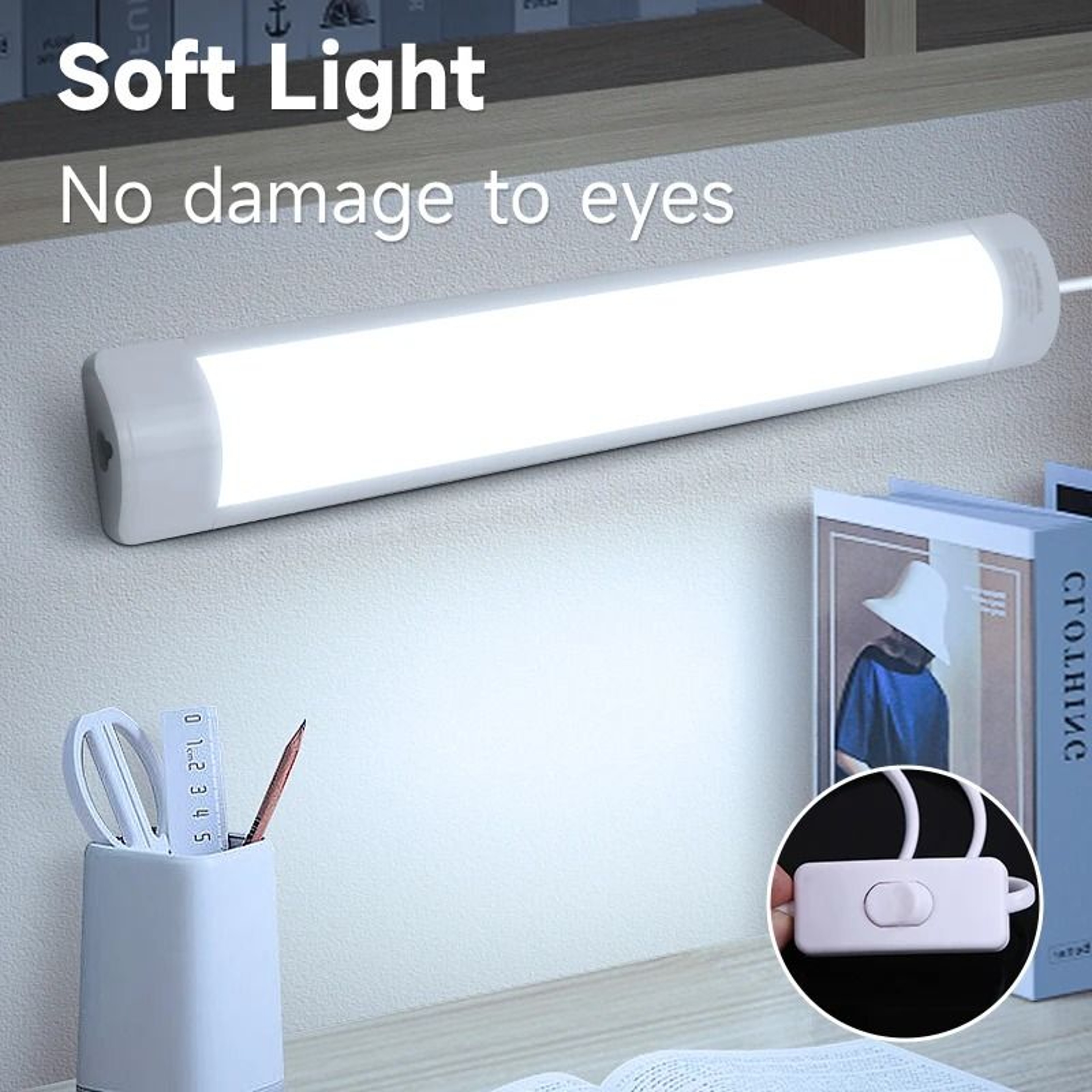 Connected LED Cabinet Tube Light Bar 40W Kitchen Closet Lamp Super Bright Indoor 0