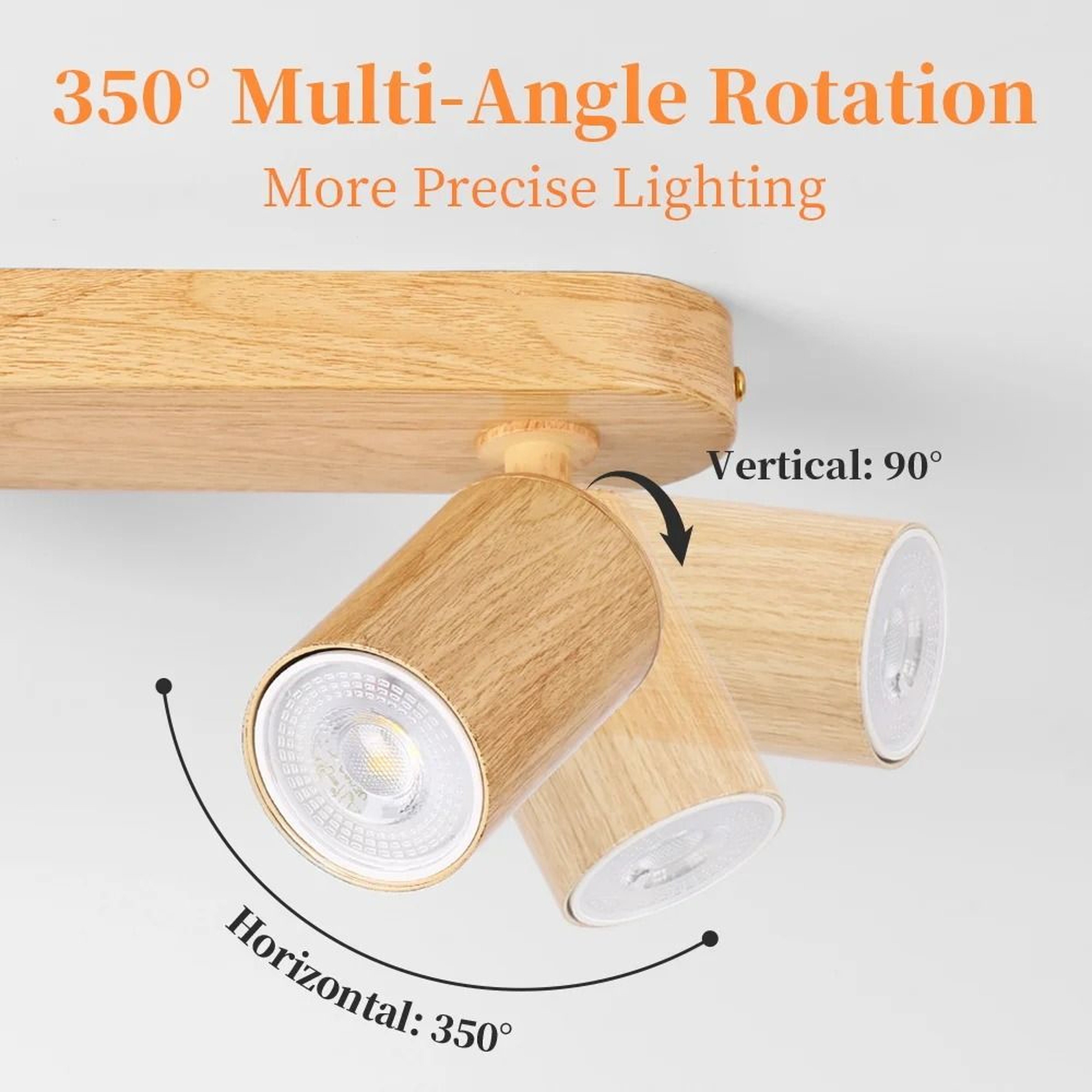 Modern LED Ceiling Spotlight Replaceable Bulb Spot Lamp Surface Mount Living Room Kitchen 4