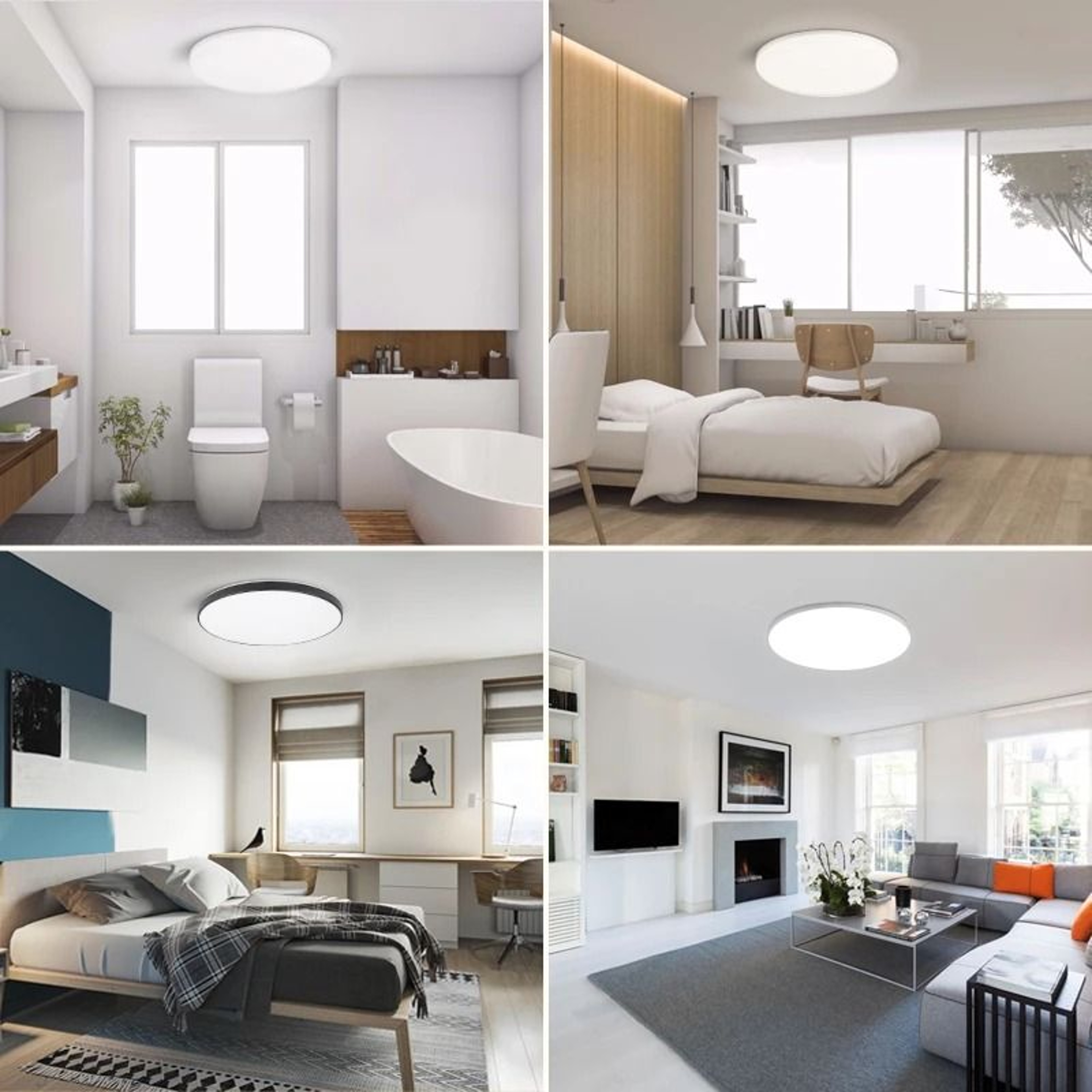 Modern LED Track Light Set 40W Directional Spotlight Ceiling Rail Fixture Kitchen Living Room Store – view 6