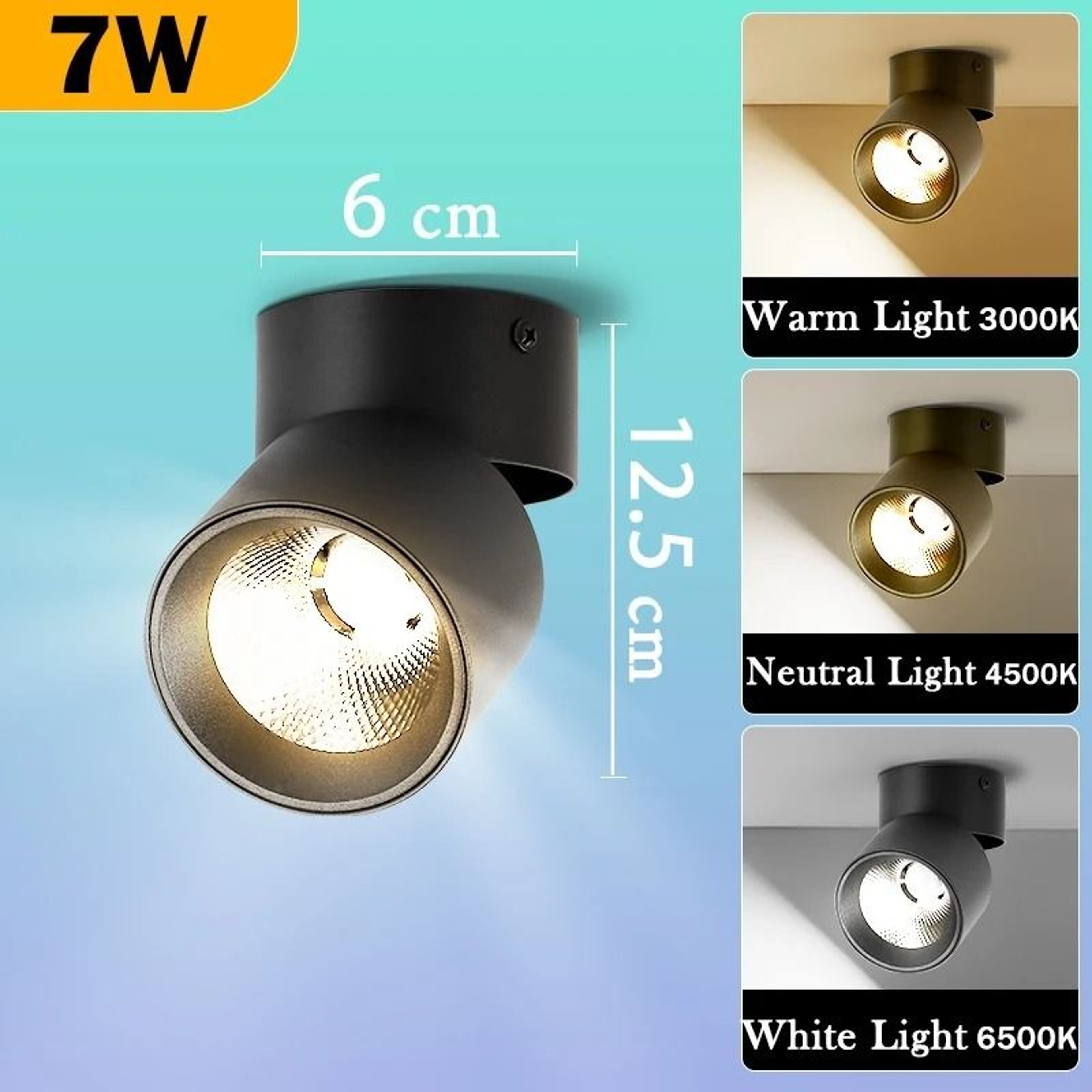 Modern LED Ceiling Downlight IP44 Waterproof Spotlight Kitchen Bathroom Entrance Lamp 3