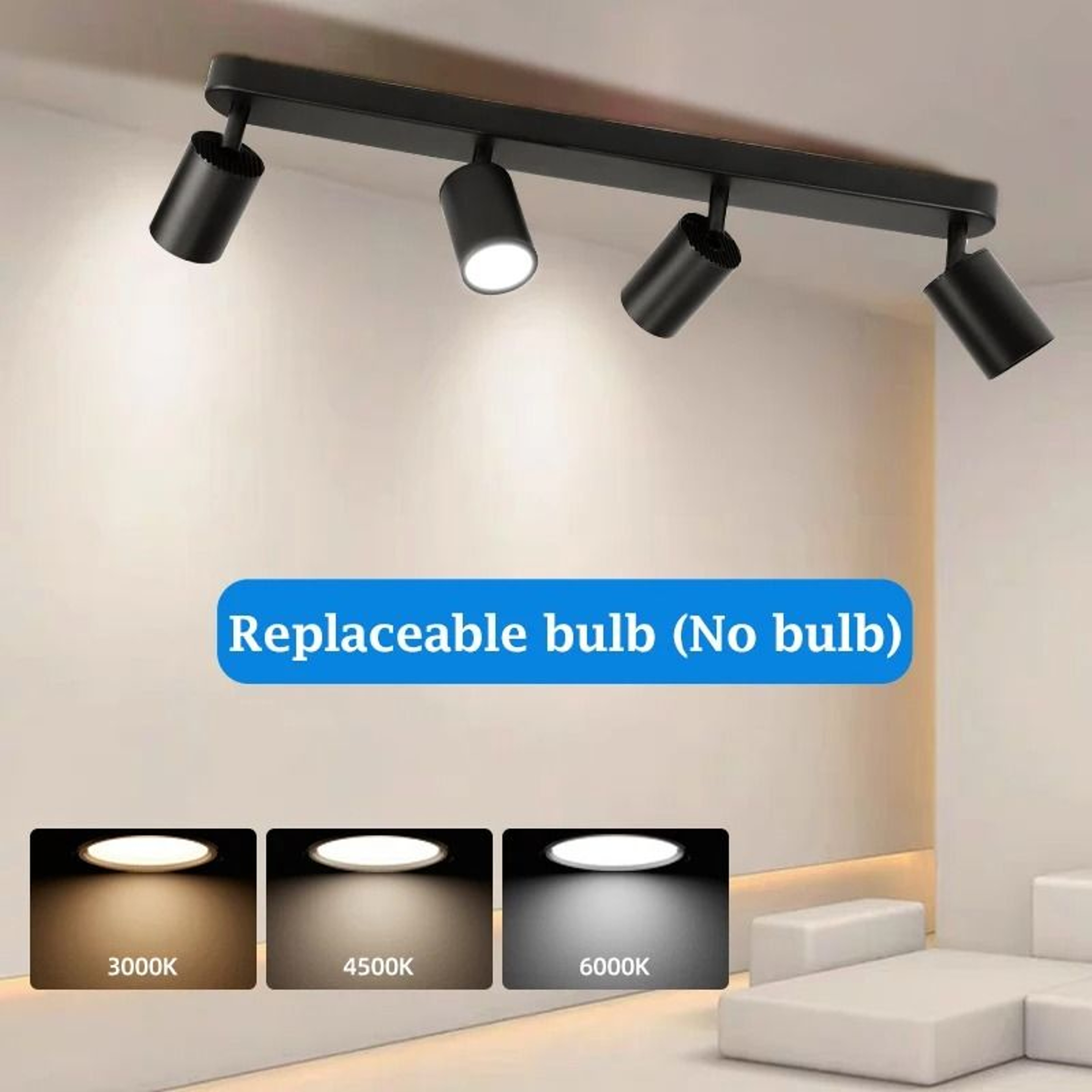 Adjustable LED Ceiling Pendant Spotlight Hanging Chandelier Dining Room Living Space Fixture – view 1