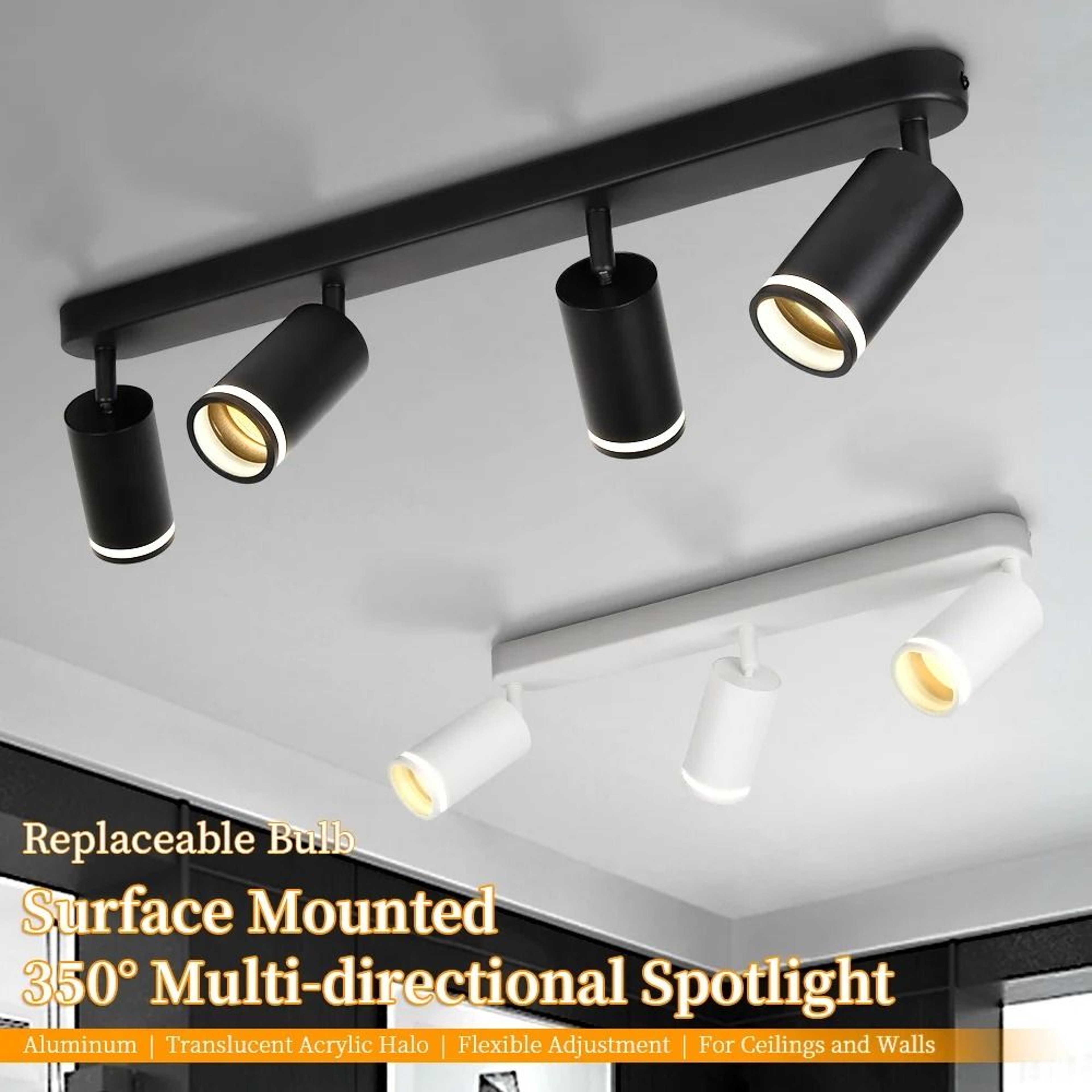 Adjustable LED Ceiling Pendant Spotlight Hanging Chandelier Dining Room Living Space Fixture – view 3