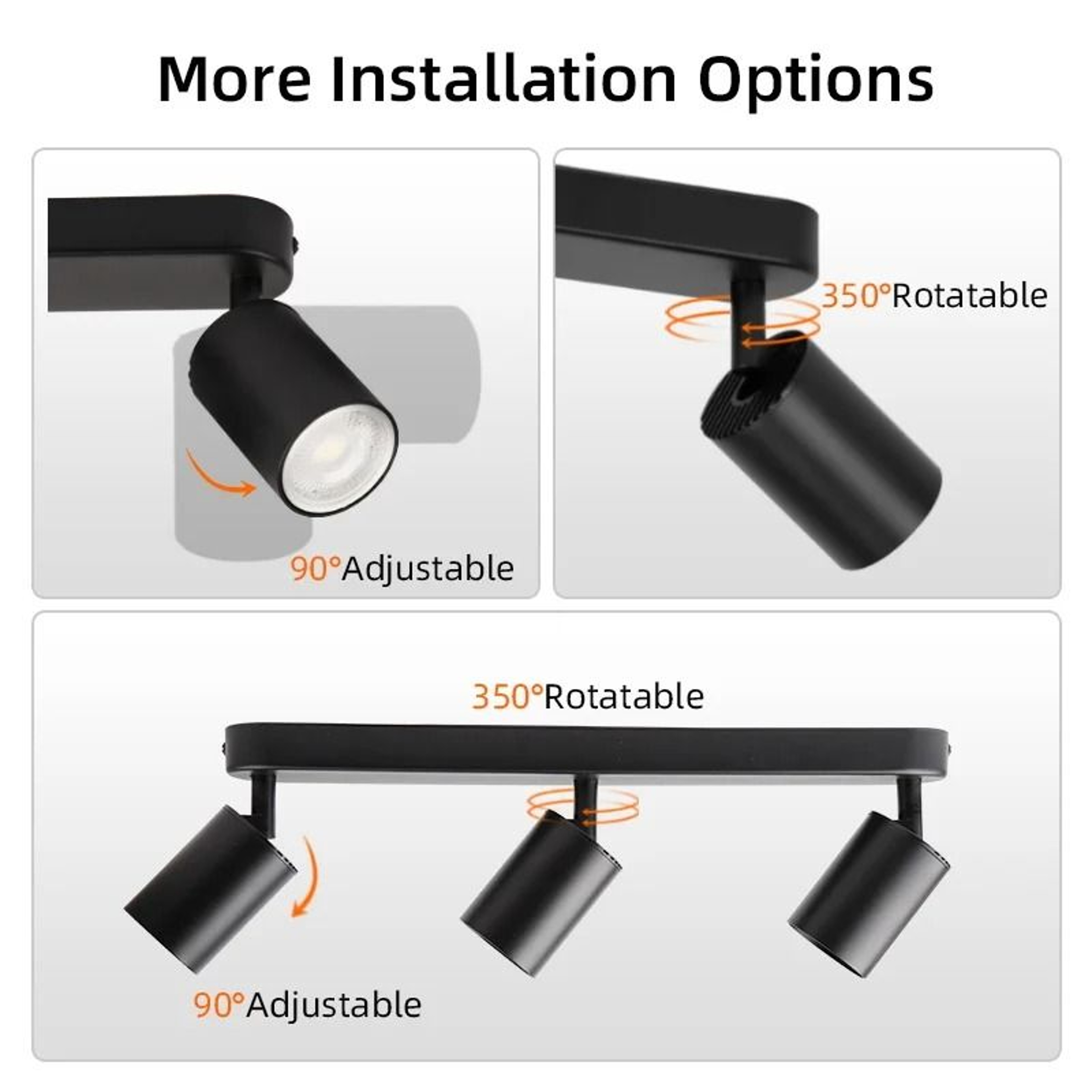 Adjustable LED Ceiling Pendant Spotlight Hanging Chandelier Dining Room Living Space Fixture 3