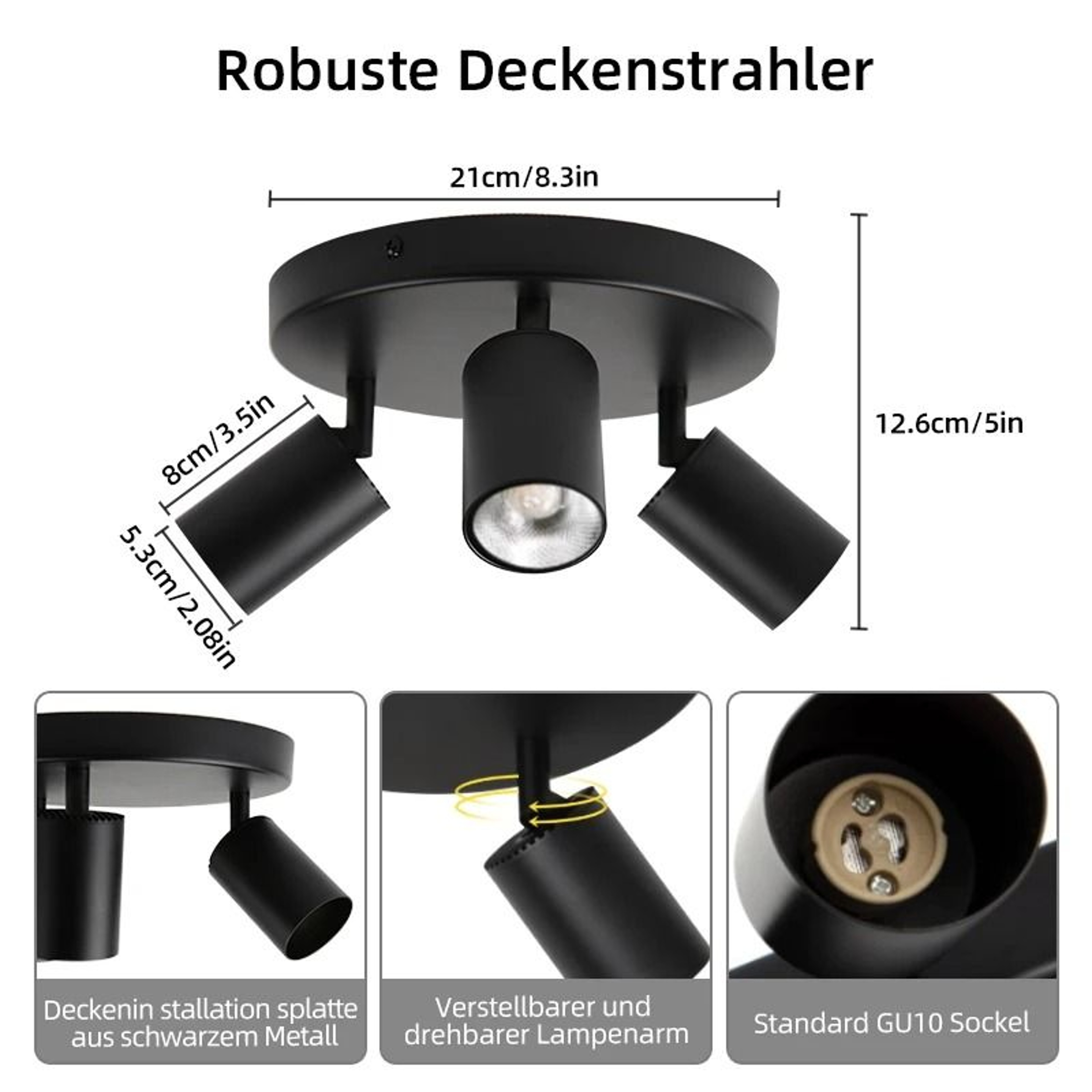 Adjustable LED Ceiling Pendant Spotlight Hanging Chandelier Dining Room Living Space Fixture 13