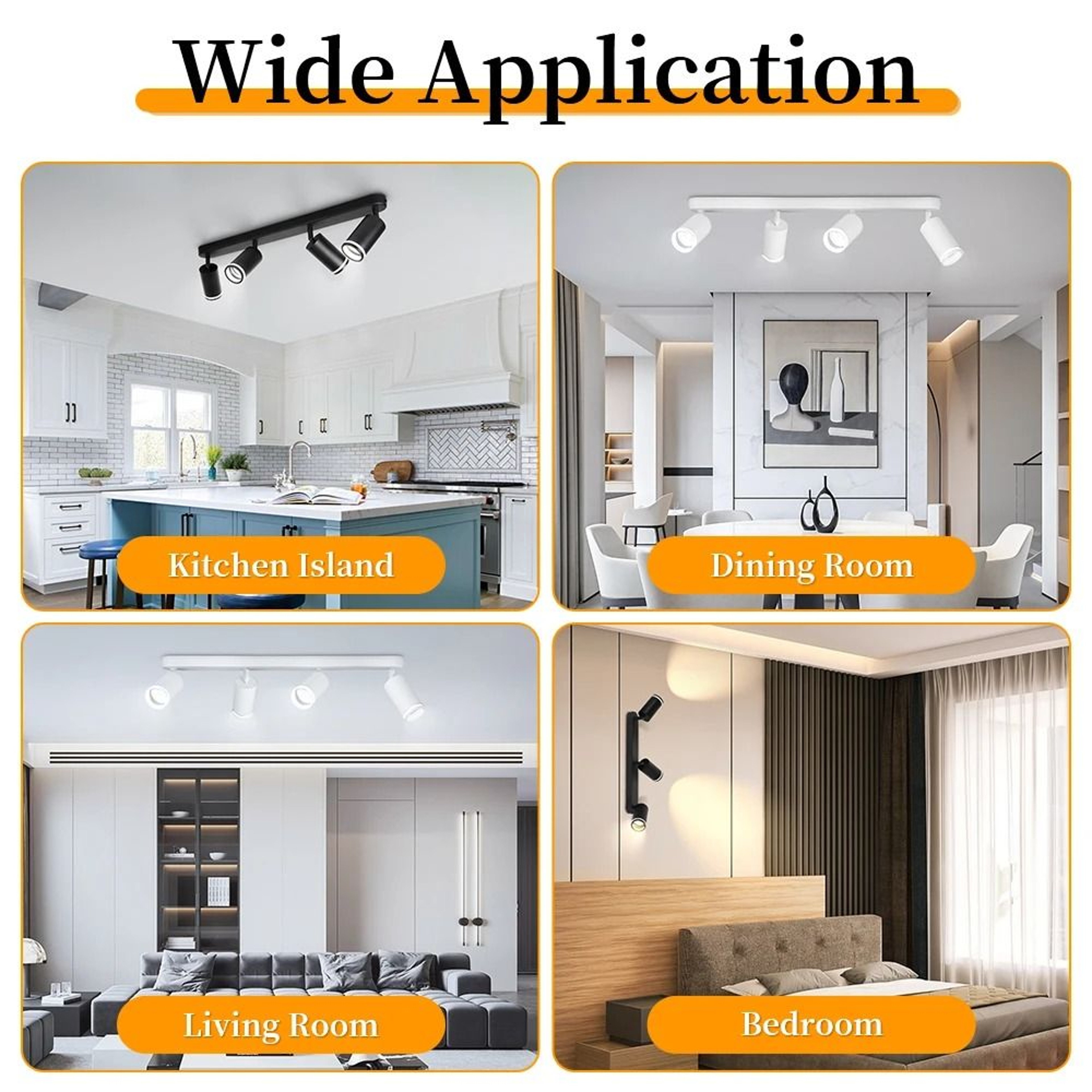 Adjustable LED Ceiling Pendant Spotlight Hanging Chandelier Dining Room Living Space Fixture 5