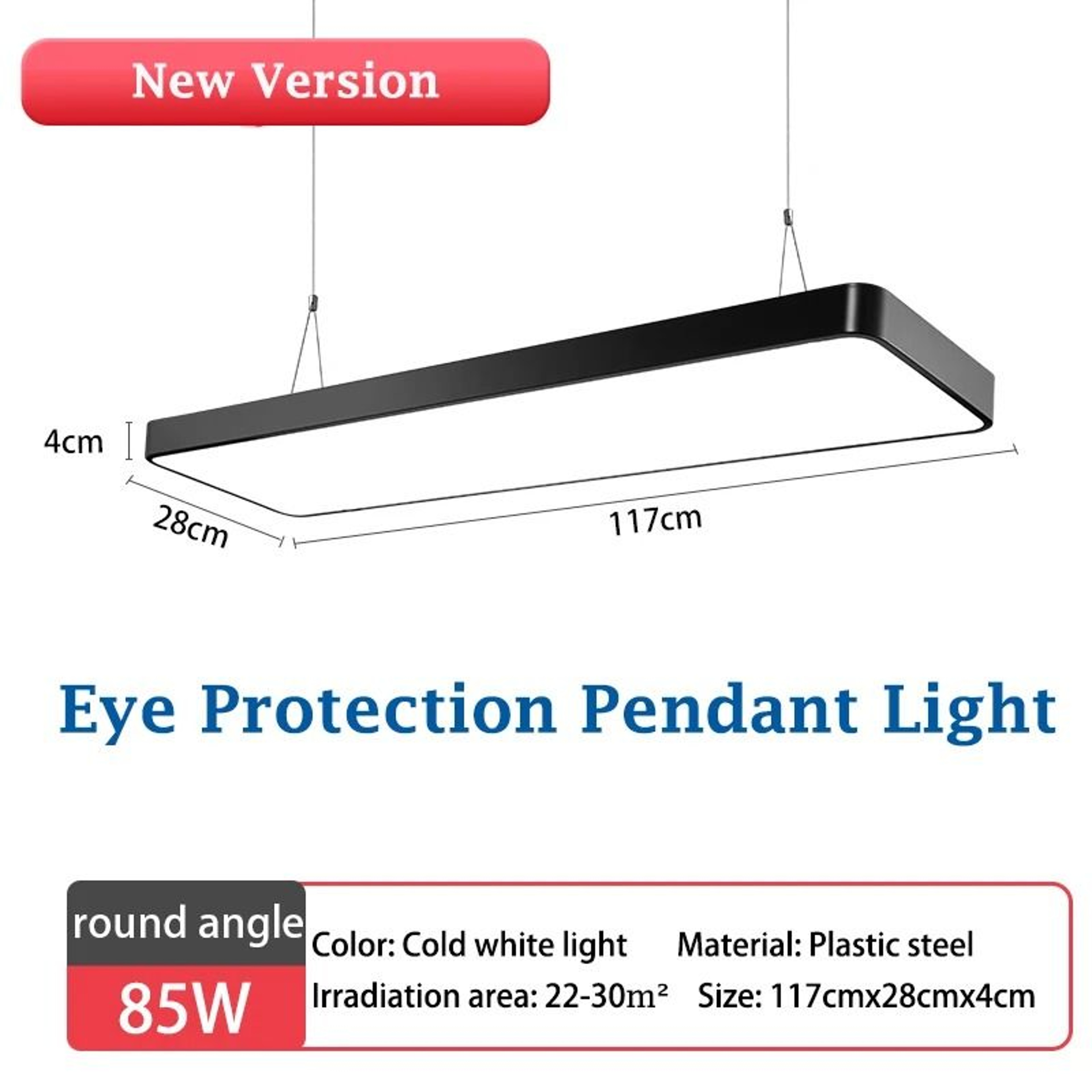 Linear LED Pendant Bar Chandelier 472 Inch 185 To 265V Hanging Ceiling Light Dining Room Office 16