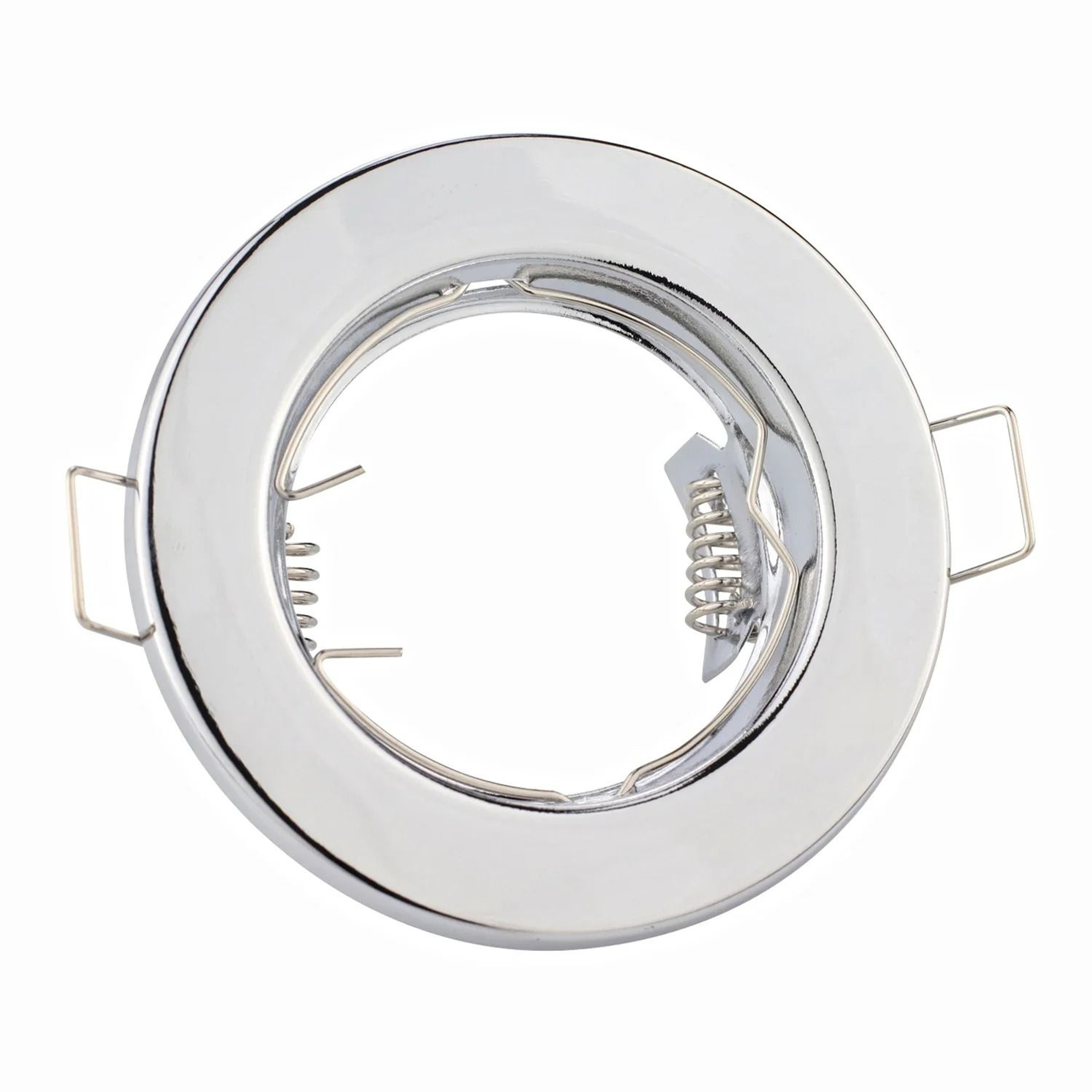 6 Pack Recessed Rotating LED Ceiling Spotlight Fixture Frame Round Gimbal Downlight Ring Set 9