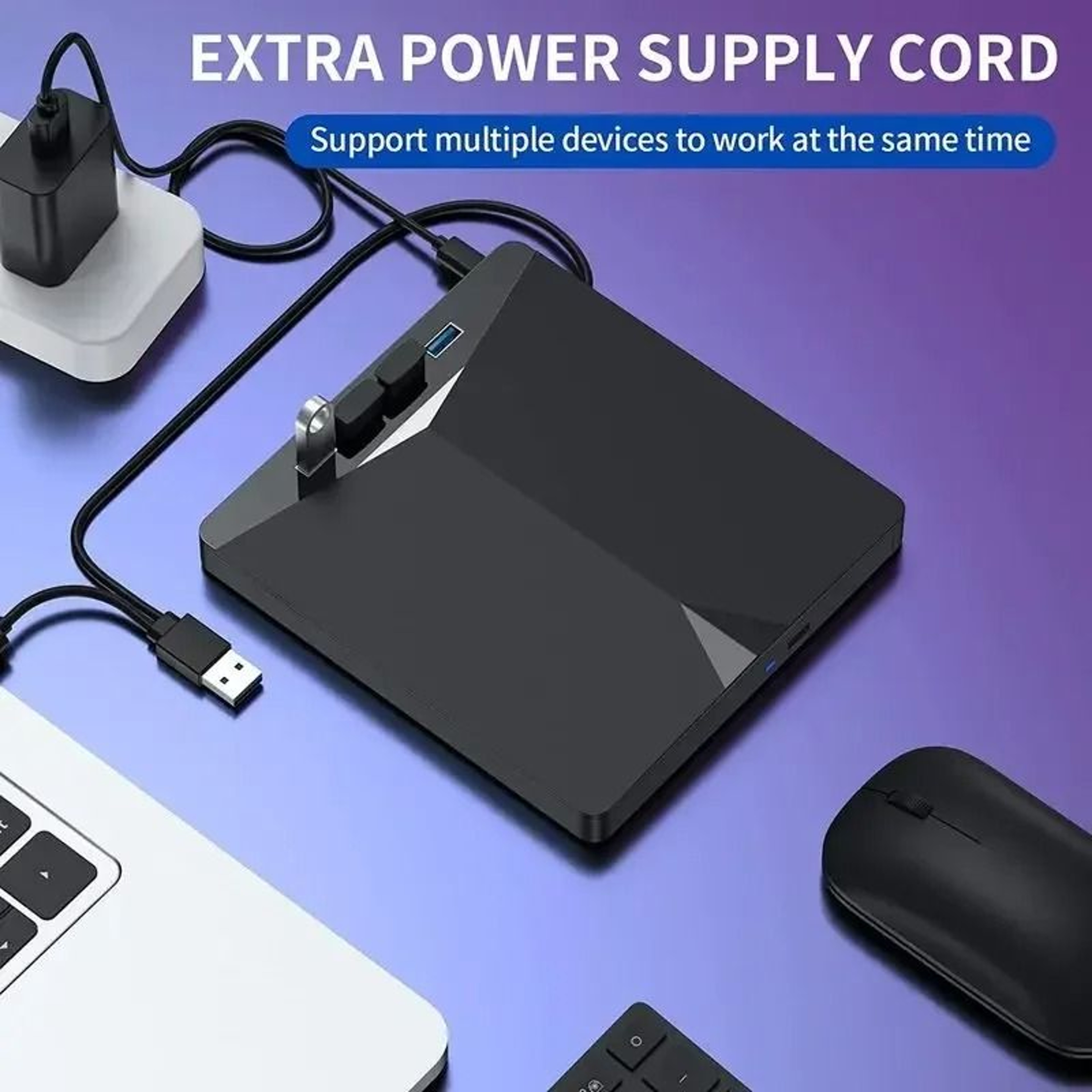 7 In 1 USB 30 Type C External DVD CD RW Drive Tray Style DVD Burner Reader Player For Laptops And D 3