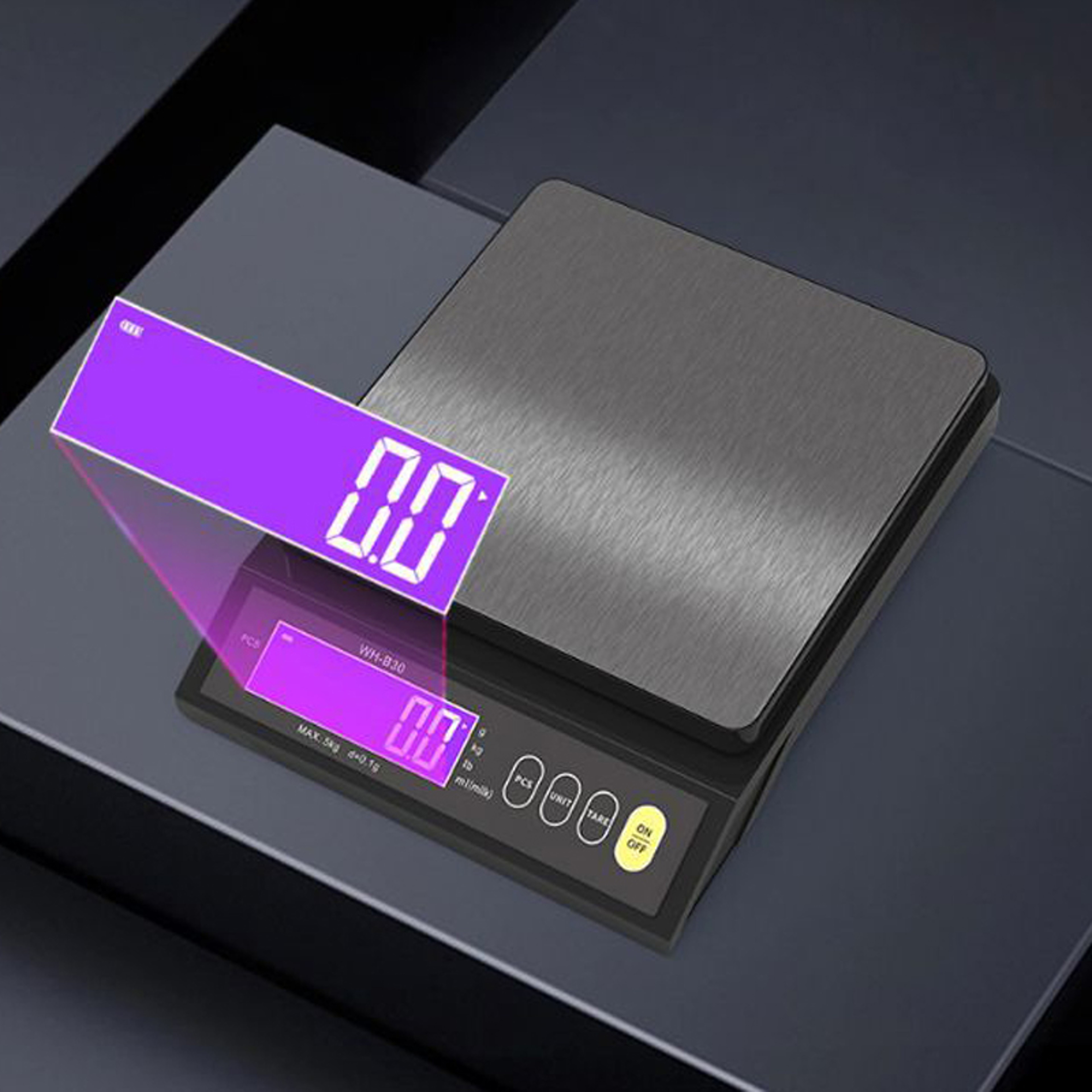 Waterproof Digital Kitchen Scale Stainless Steel Precision Food Scale 4