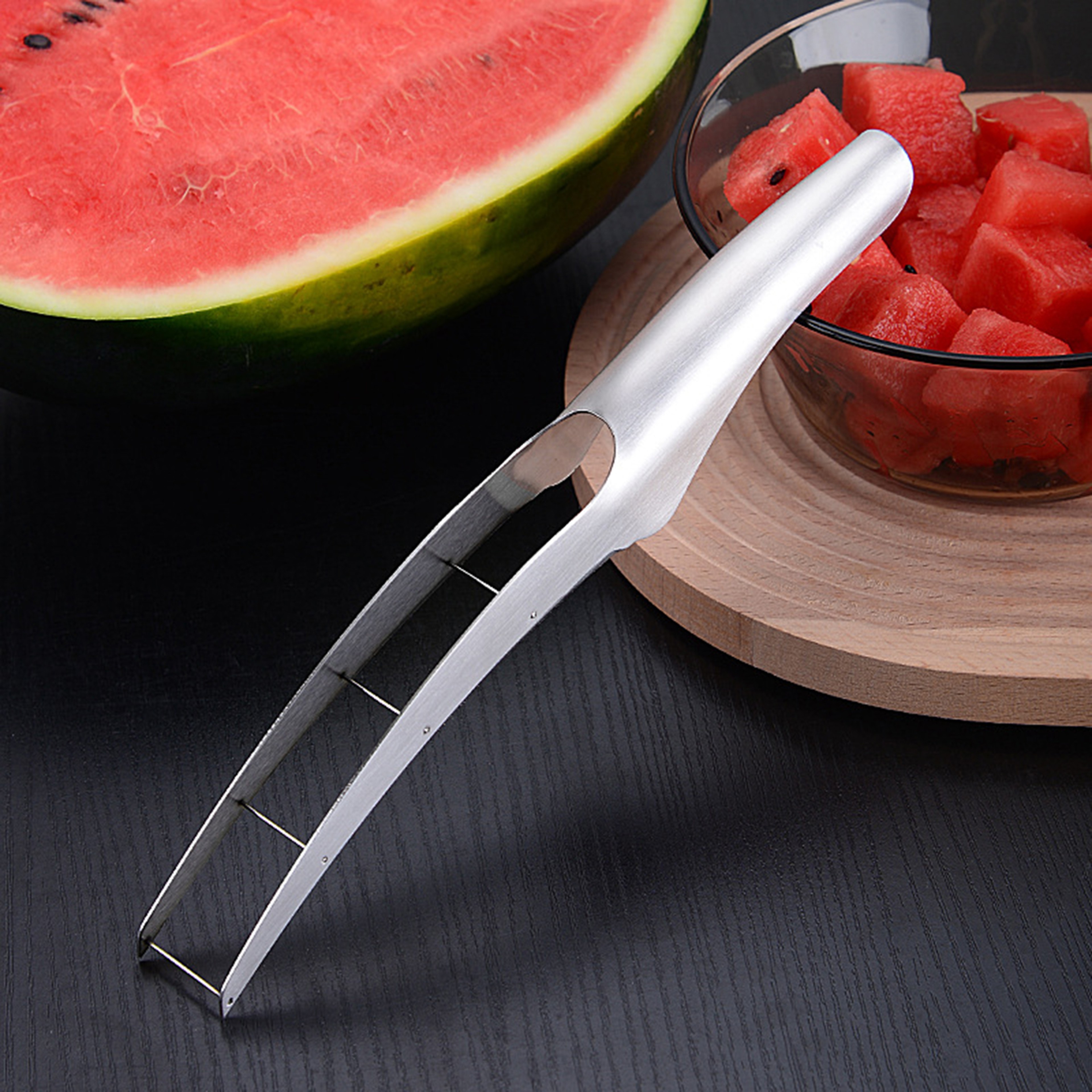 Stainless Steel Watermelon Slicer And Cube Cutter 2
