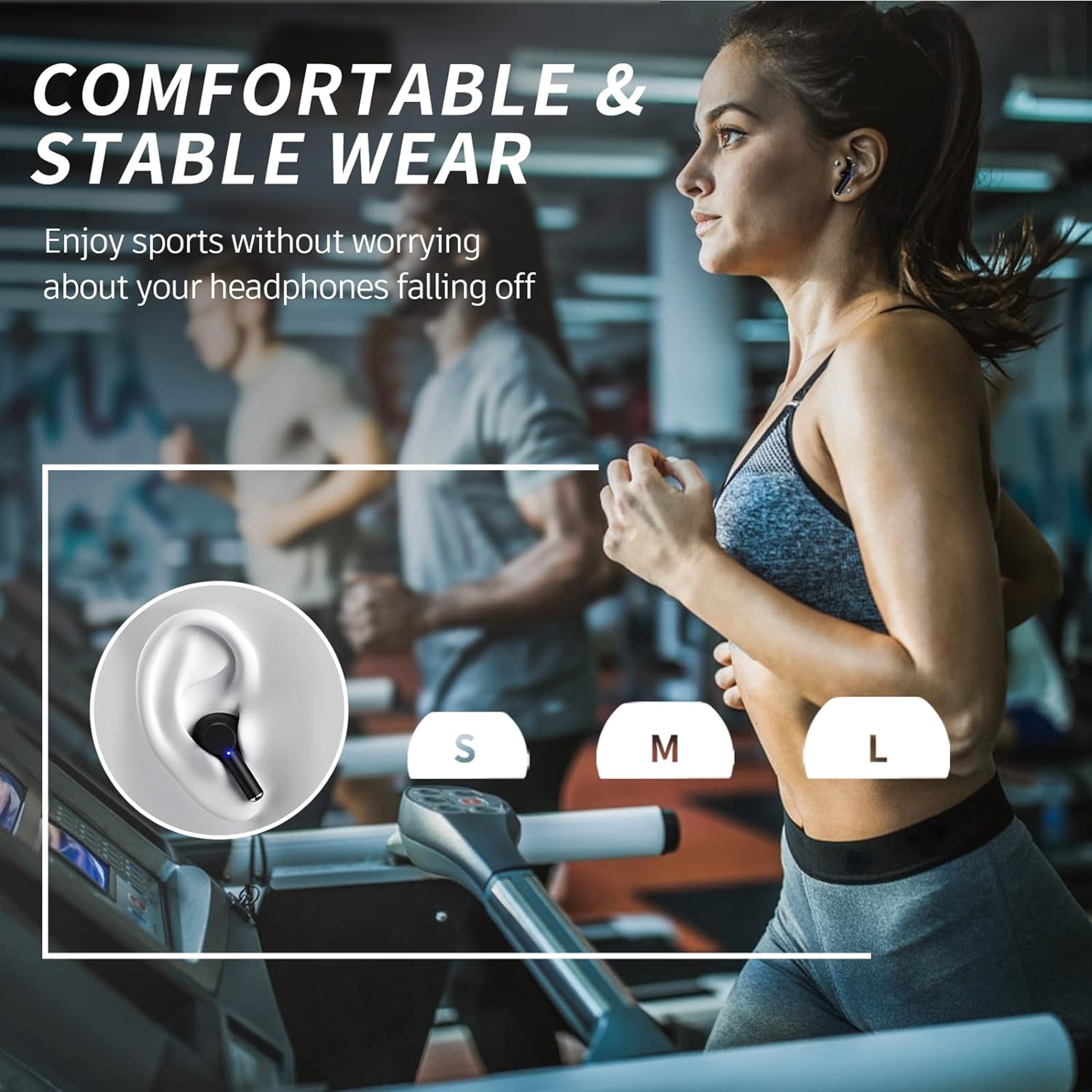 Wireless Earbuds Bluetooth With Playback Noise Cancellation And LED Display 6