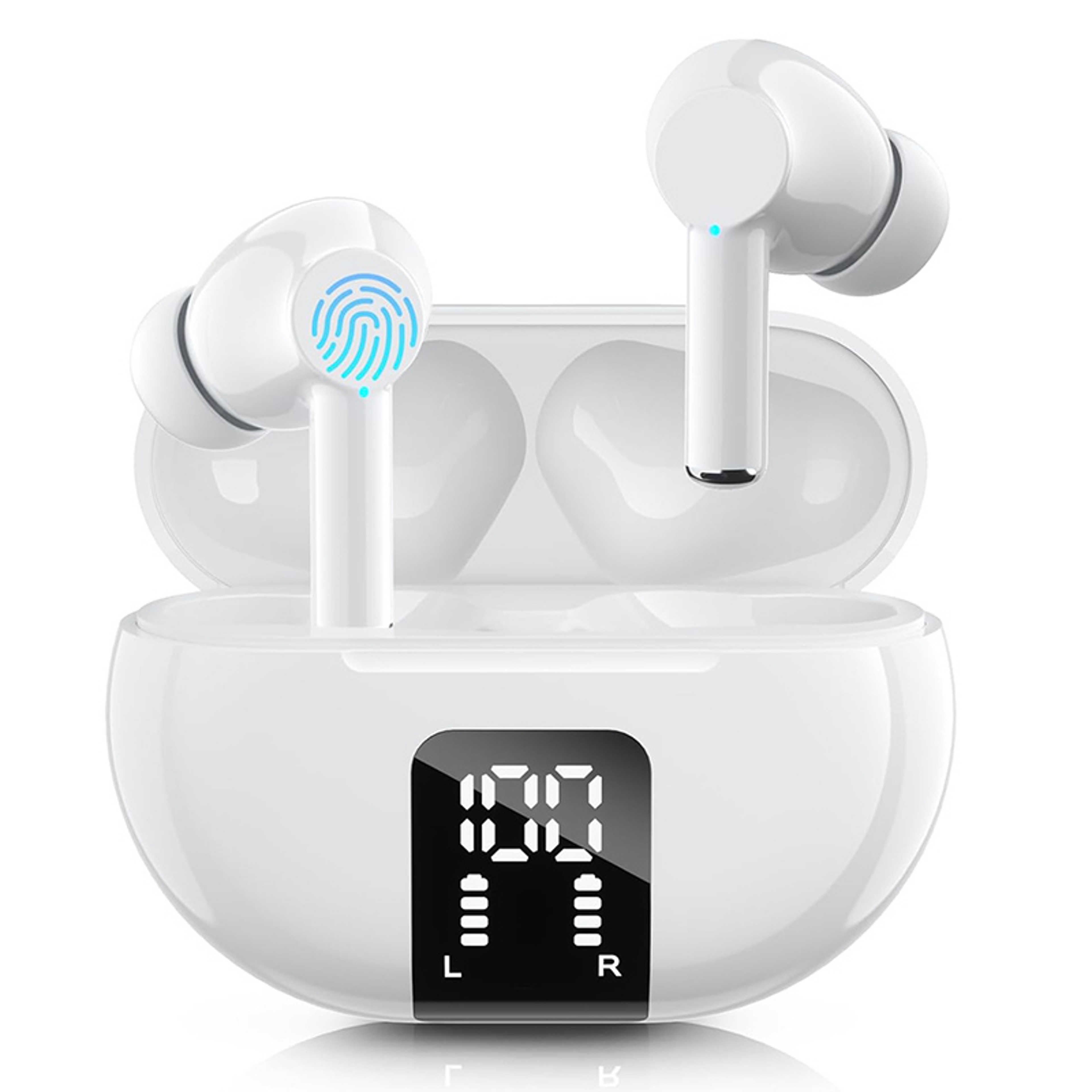 Wireless Earbuds Bluetooth With Playback Noise Cancellation And LED Display 0