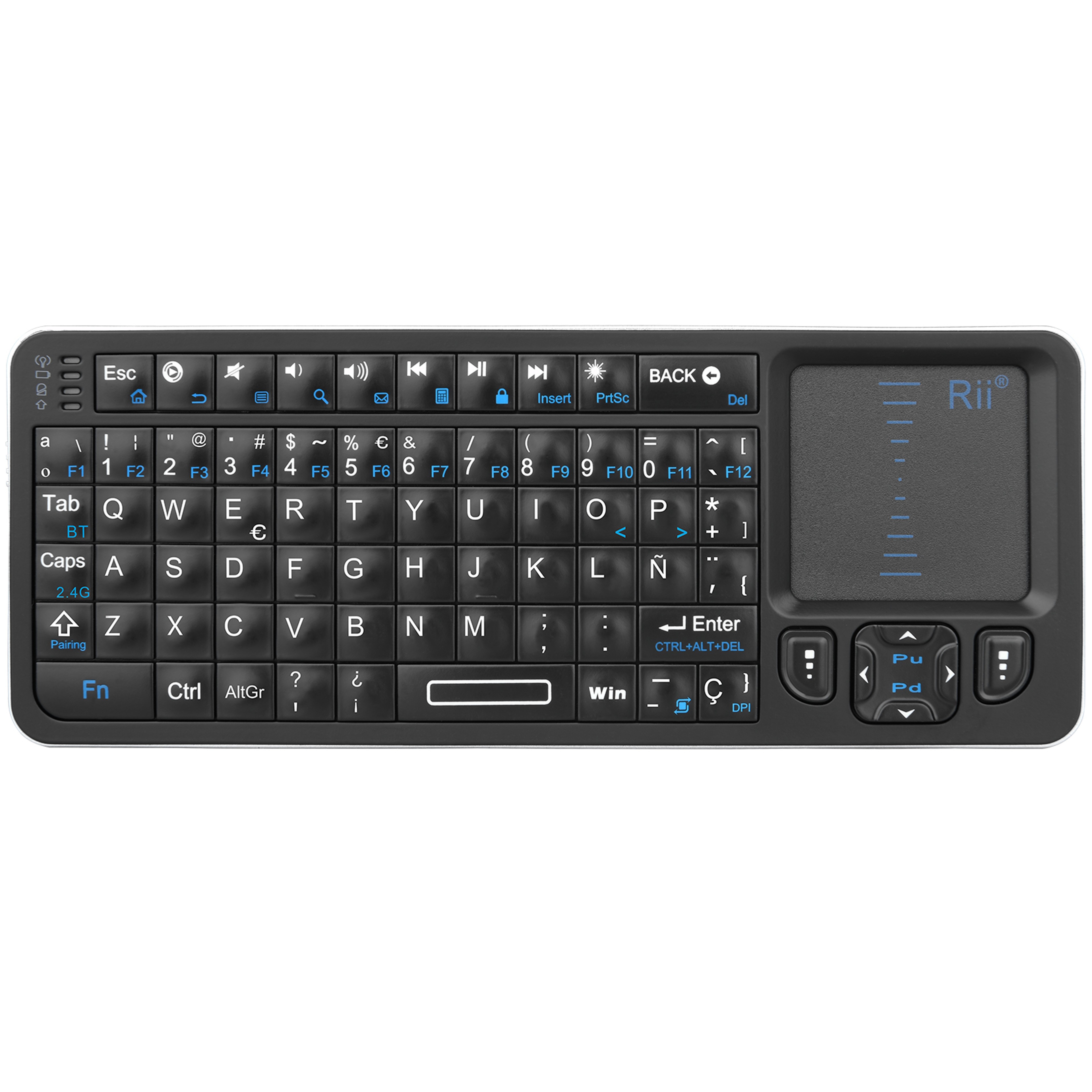 Mini Bluetooth Keyboard With Touchpad Backlit Wireless Keyboard For Android TV PC And Laptop 0