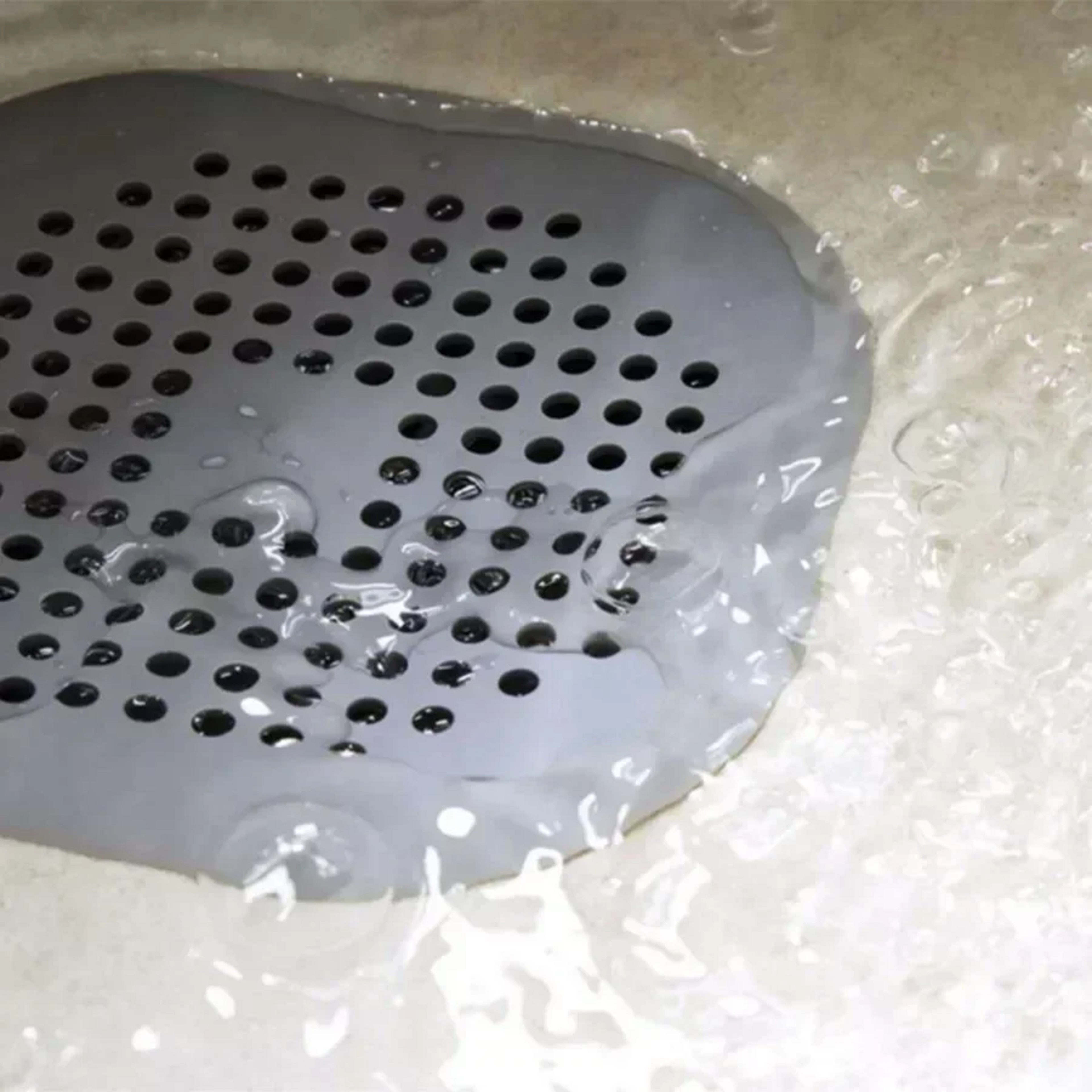 Silicone Shower Drain Hair Catcher And Sink Strainer Stopper 1