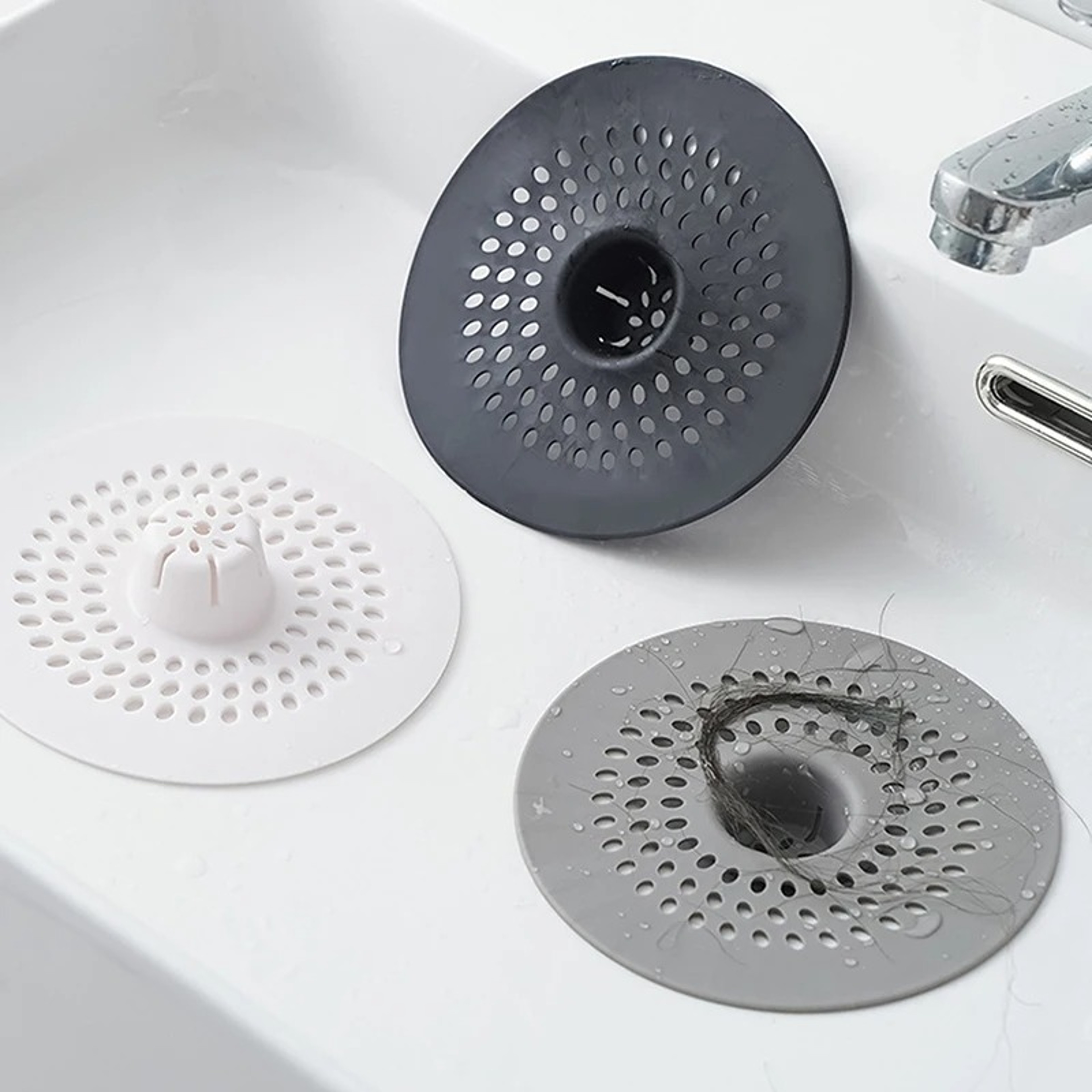 Silicone Floor Drain Cover Hair Catcher And Anti Clog Drain Filter 4