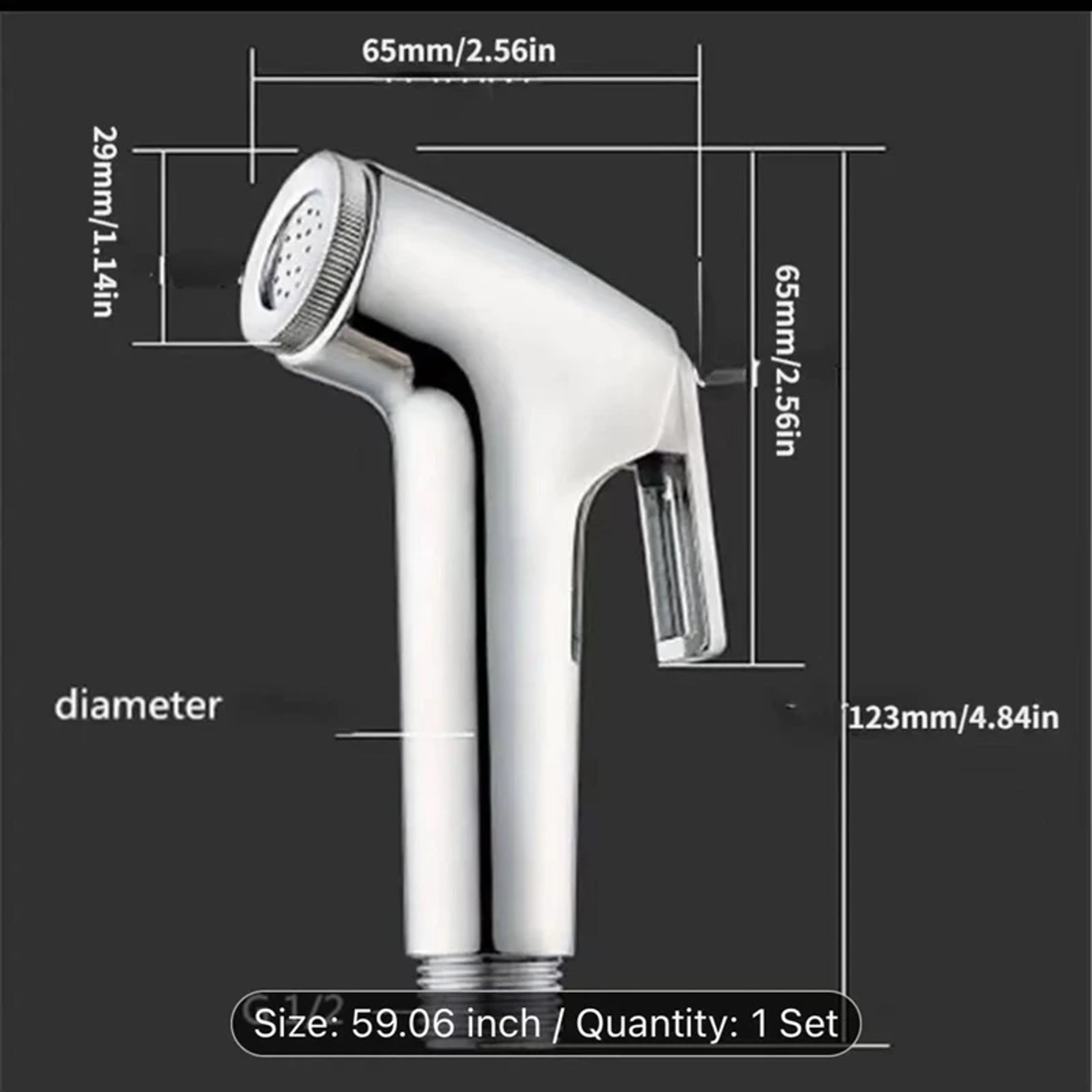 Handheld Bidet Sprayer Head Self Cleaning Shattaf Toilet Spray 2
