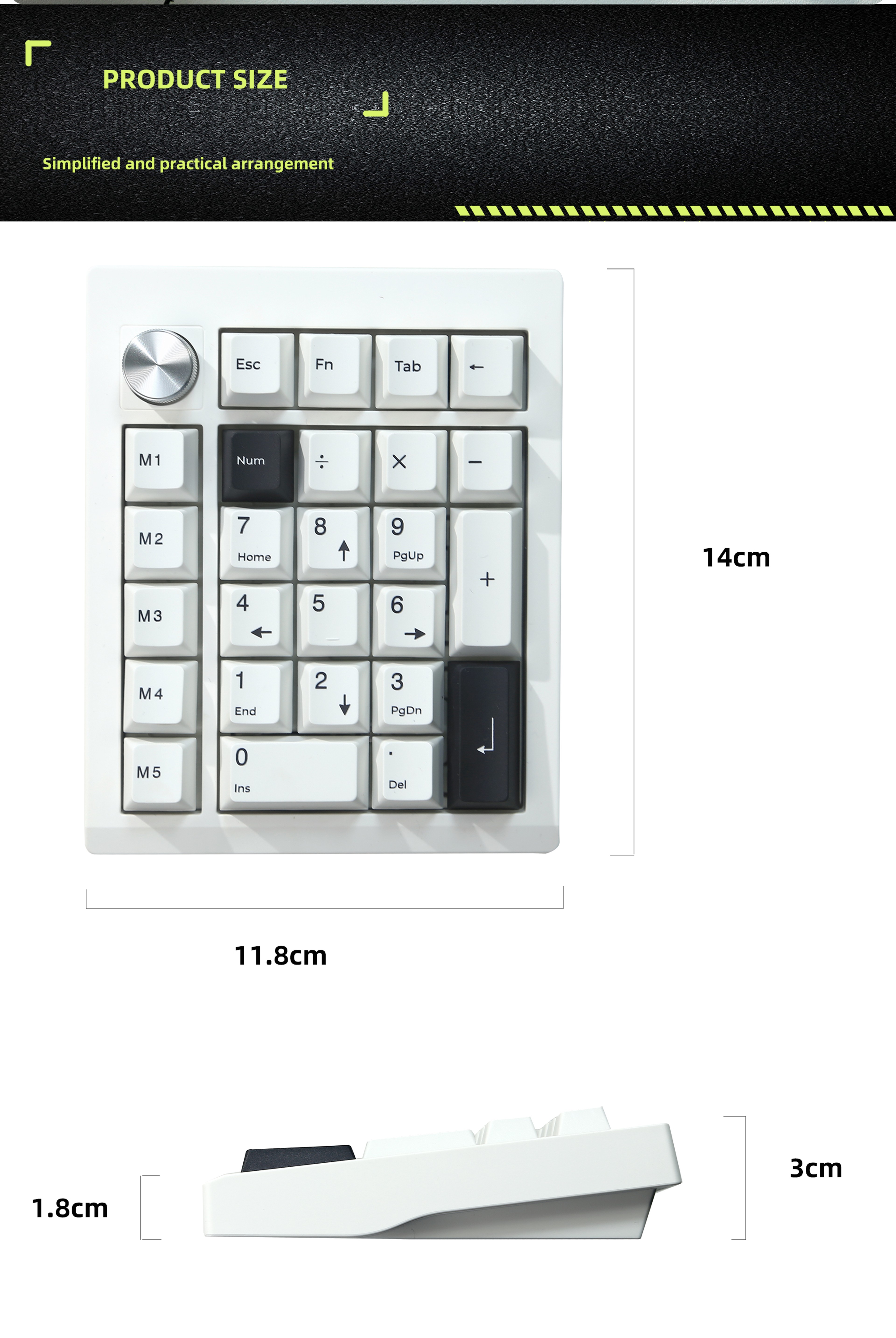 Mechanical Numpad Wireless Numeric Keypad With VIA Programming And Hot Swap 6