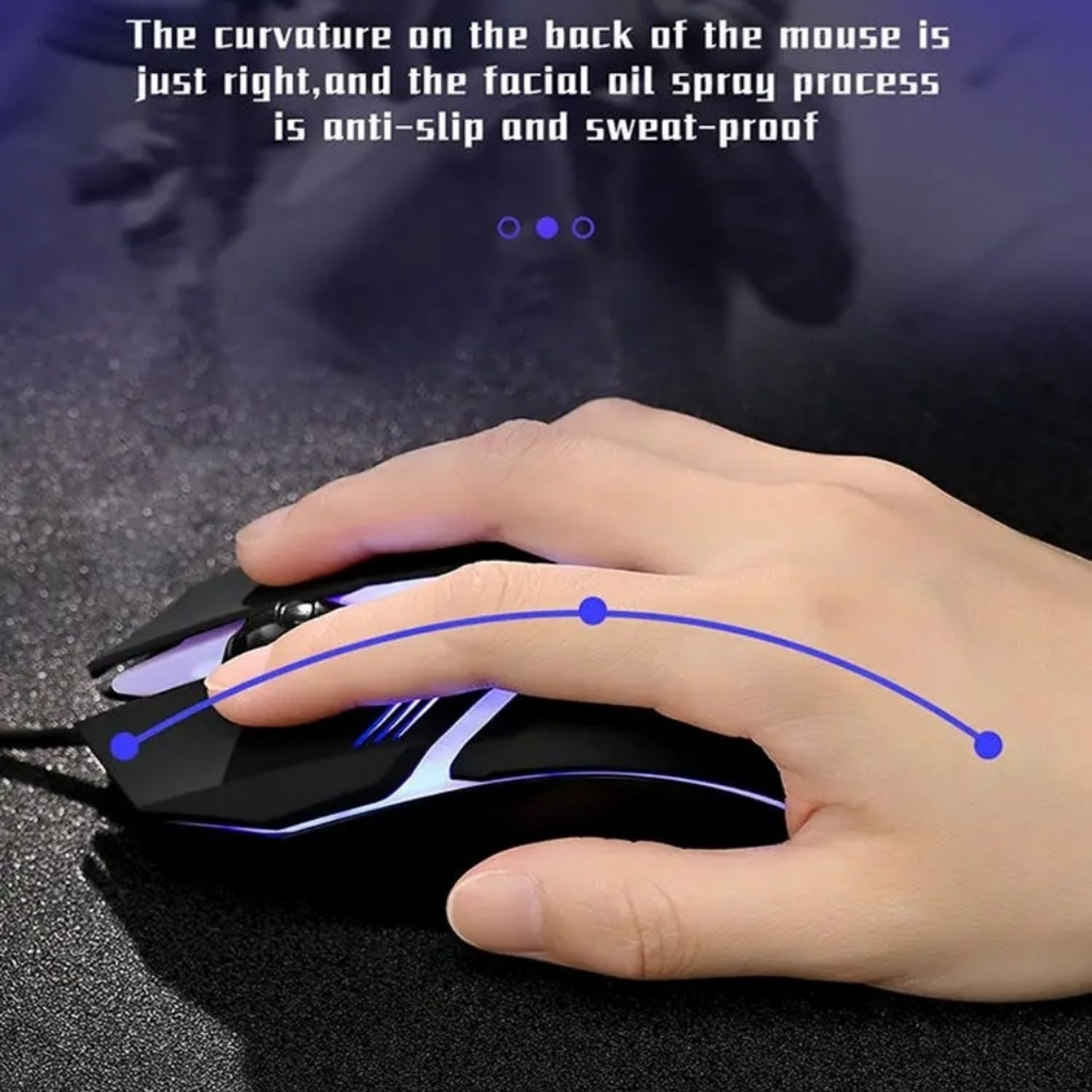 USB Wired Gaming Mouse With RGB Breathing Light Optical Sensor For PC Laptop Office And Home Use 2